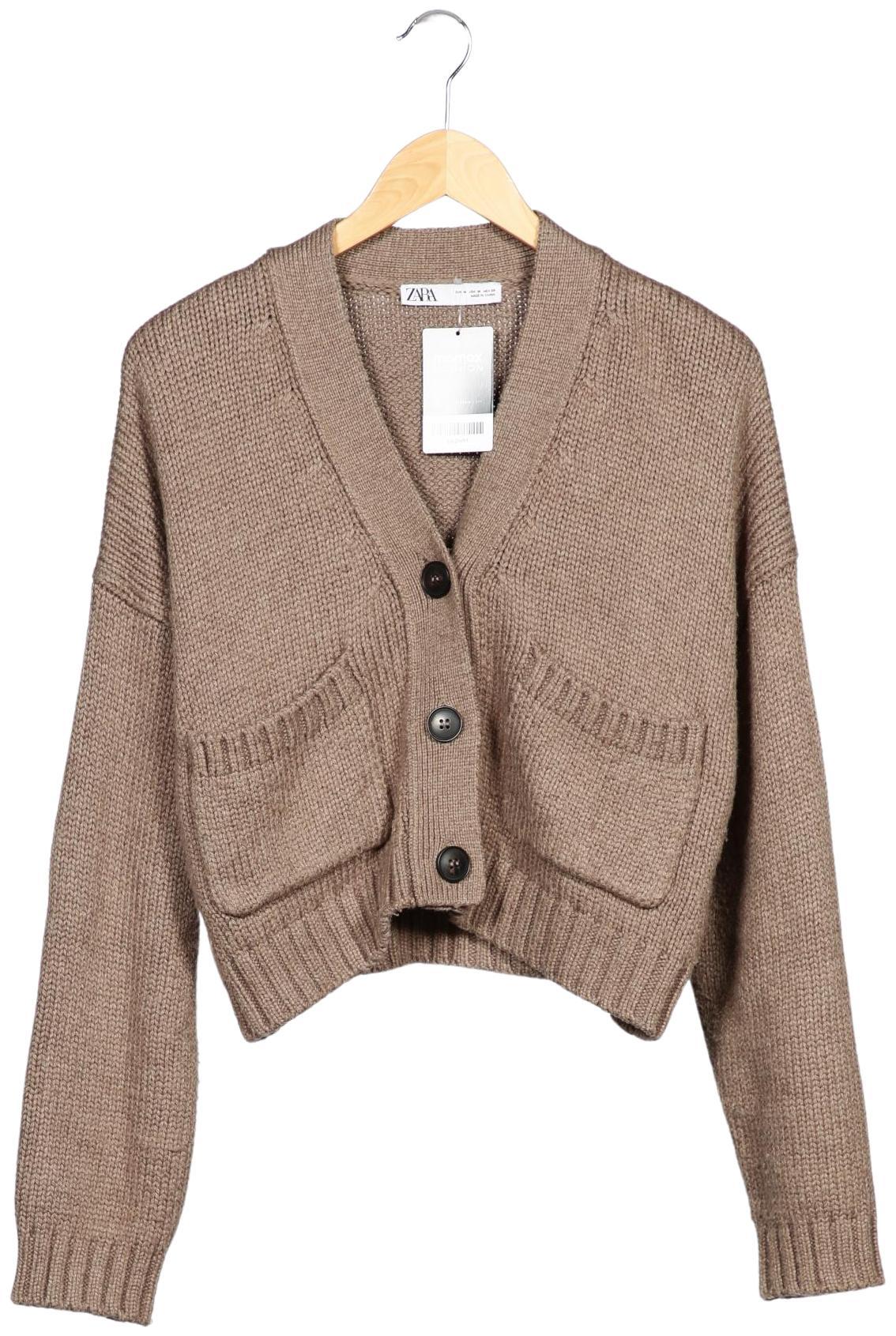 

Zara Damen Strickjacke, beige, Gr. 38