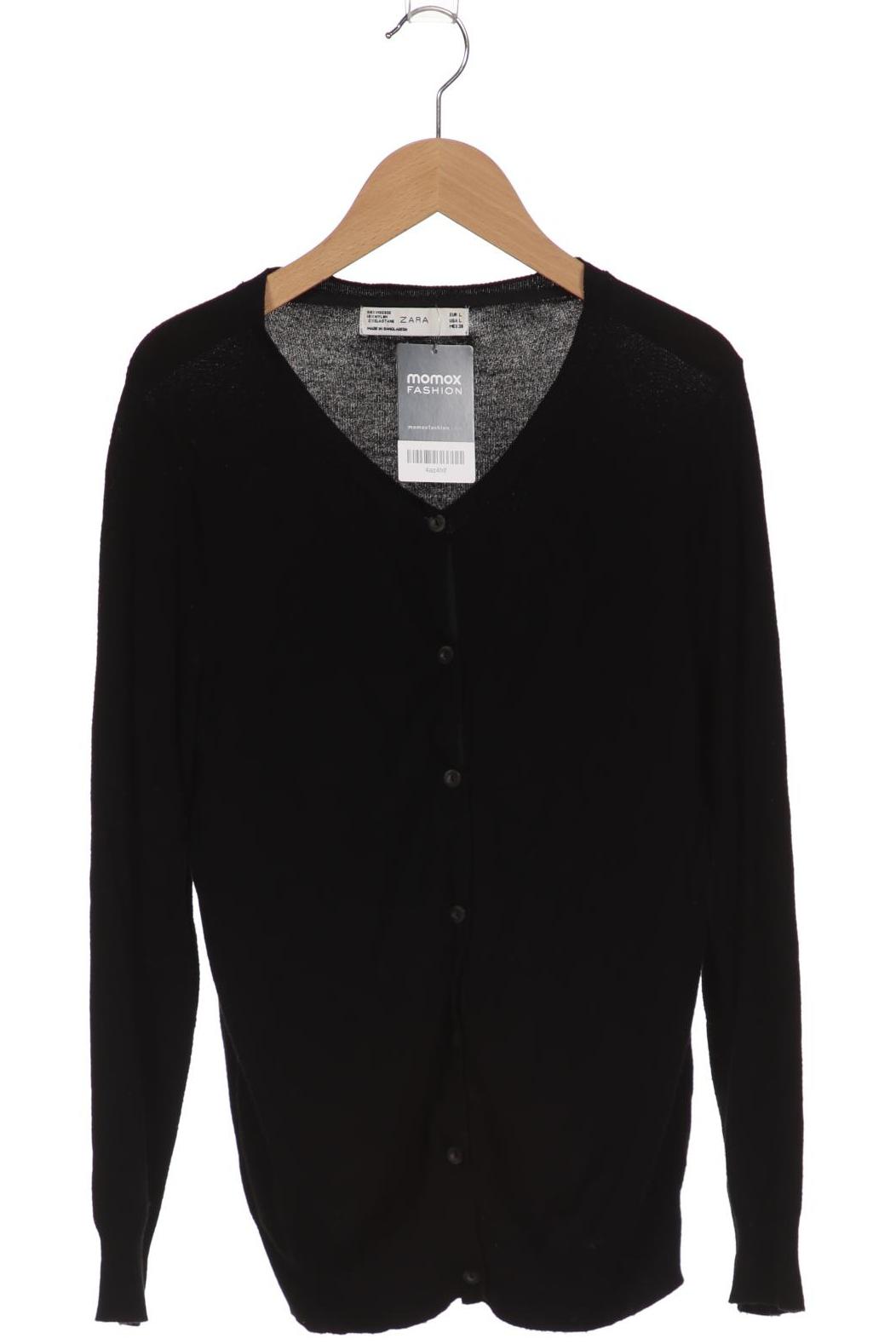 

ZARA Damen Strickjacke, schwarz