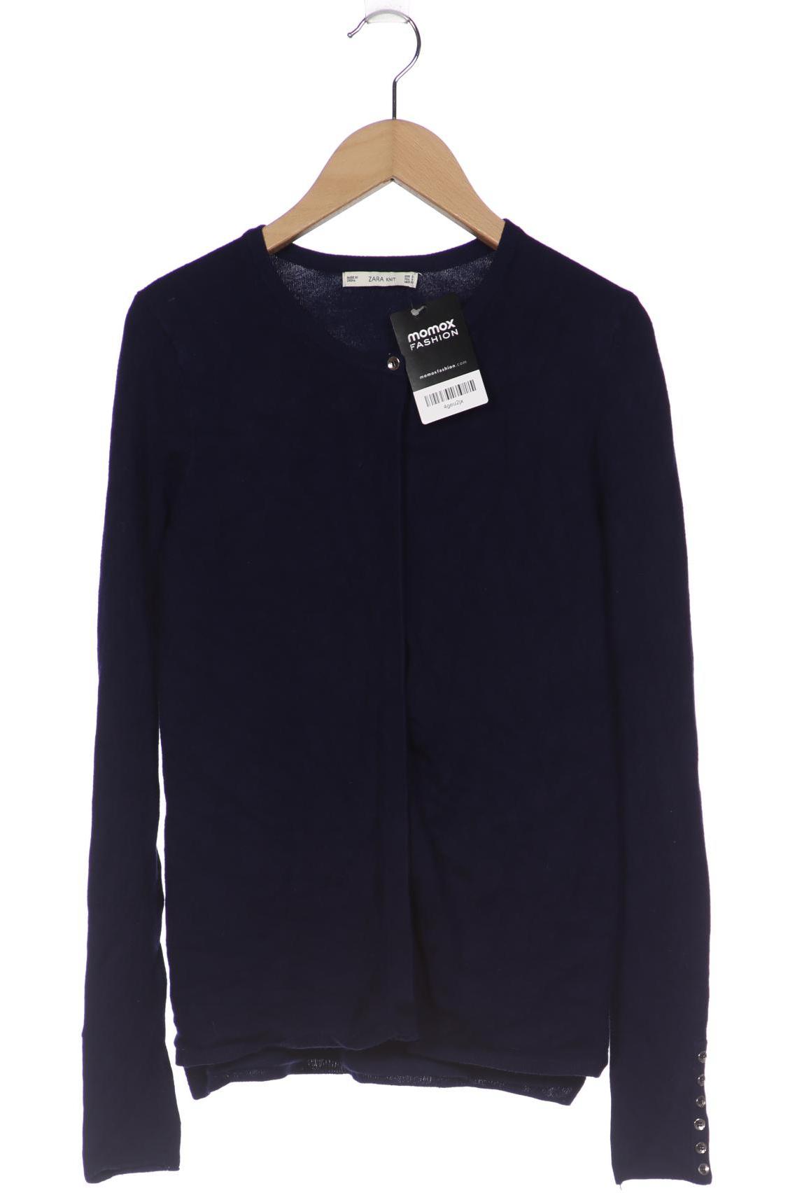 

ZARA Damen Strickjacke, marineblau