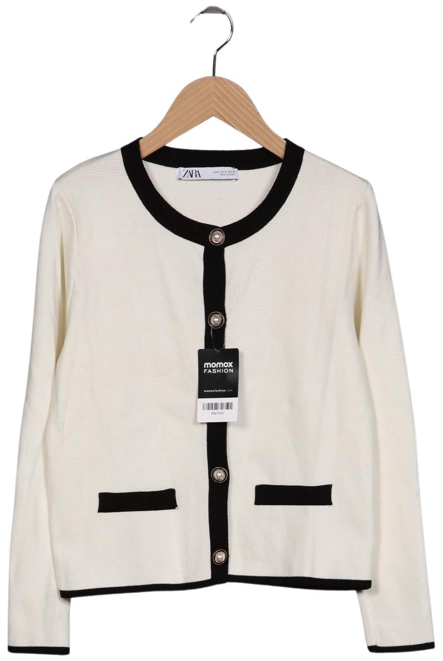 

Zara Damen Strickjacke, cremeweiß, Gr. 36