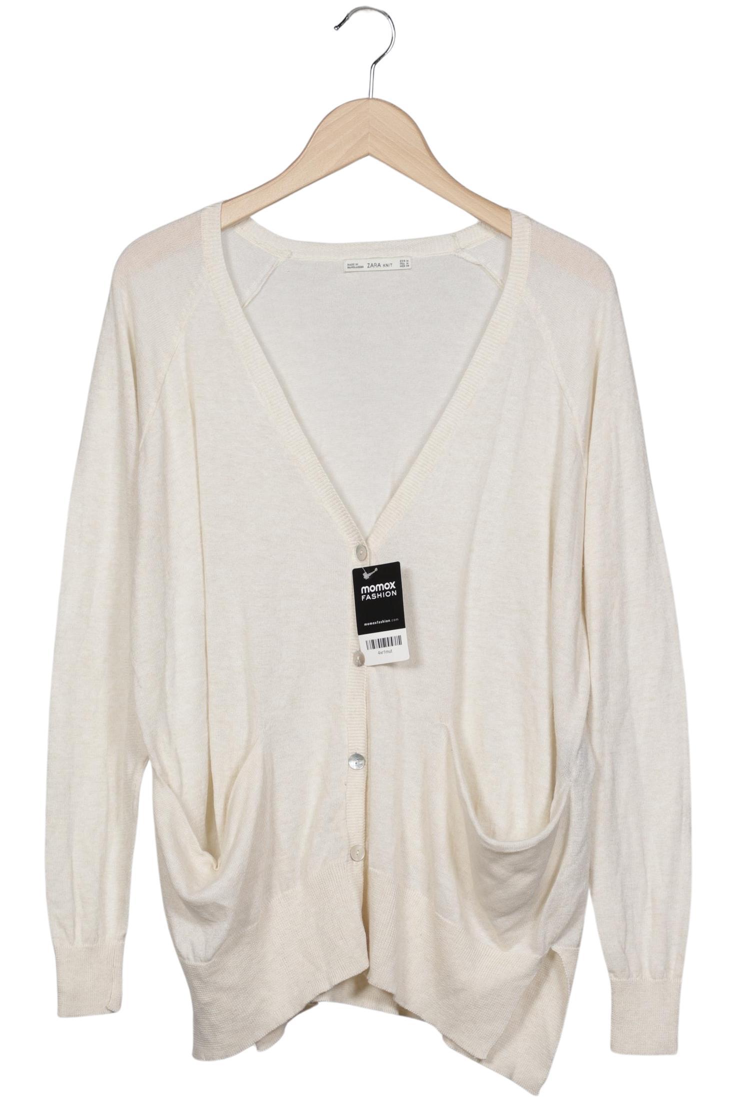 

Zara Damen Strickjacke, cremeweiß, Gr. 38
