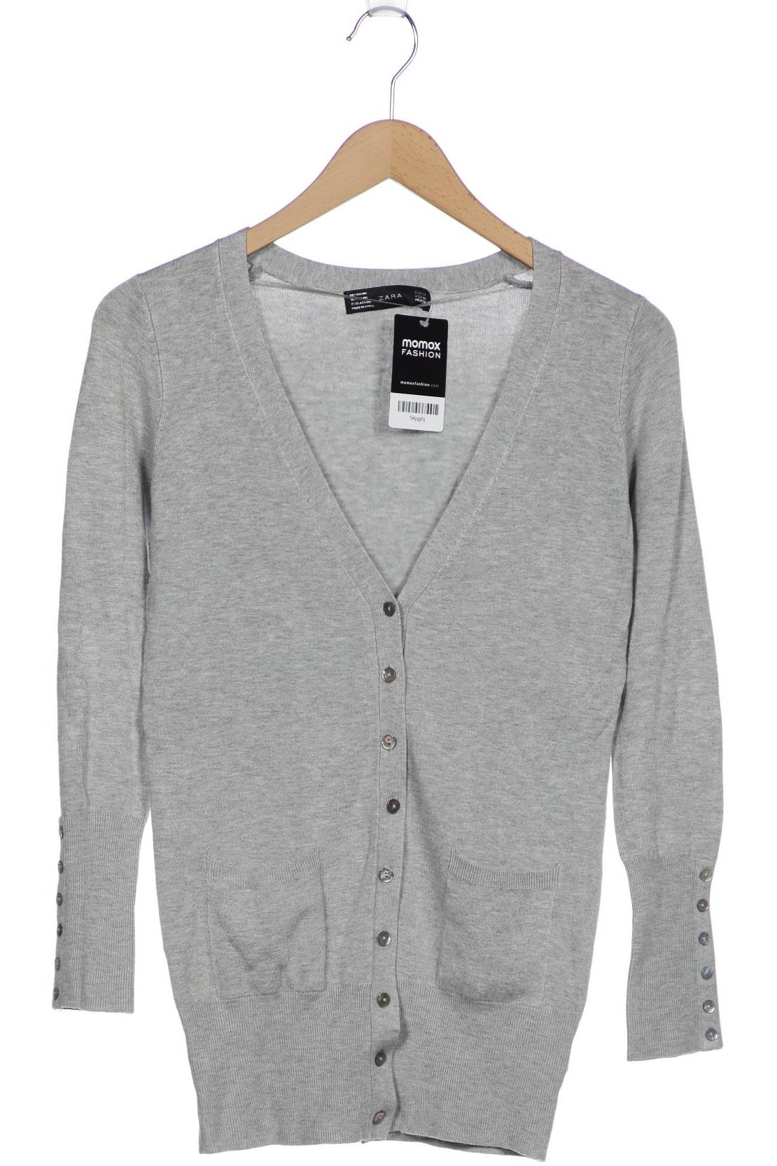 

ZARA Damen Strickjacke, grau