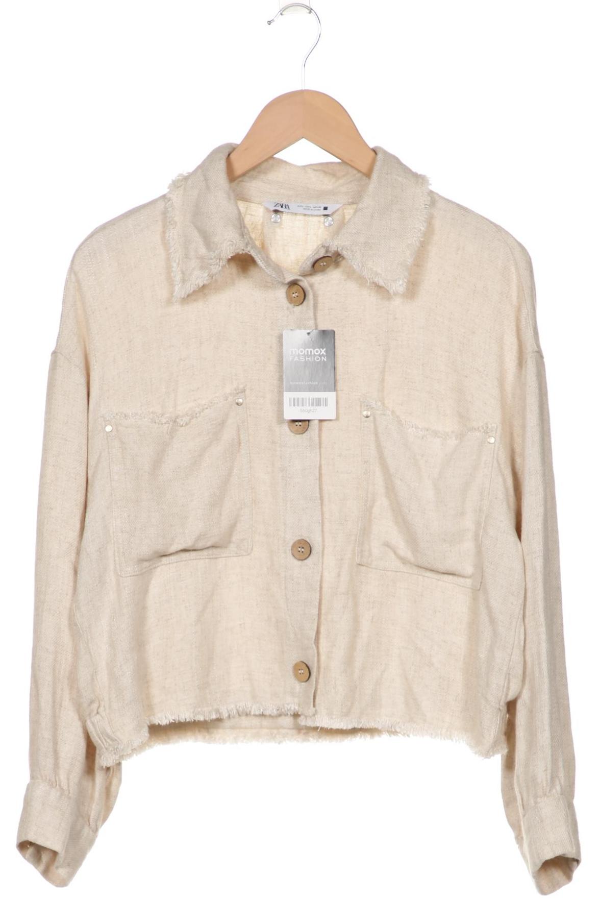 

ZARA Damen Strickjacke, cremeweiß