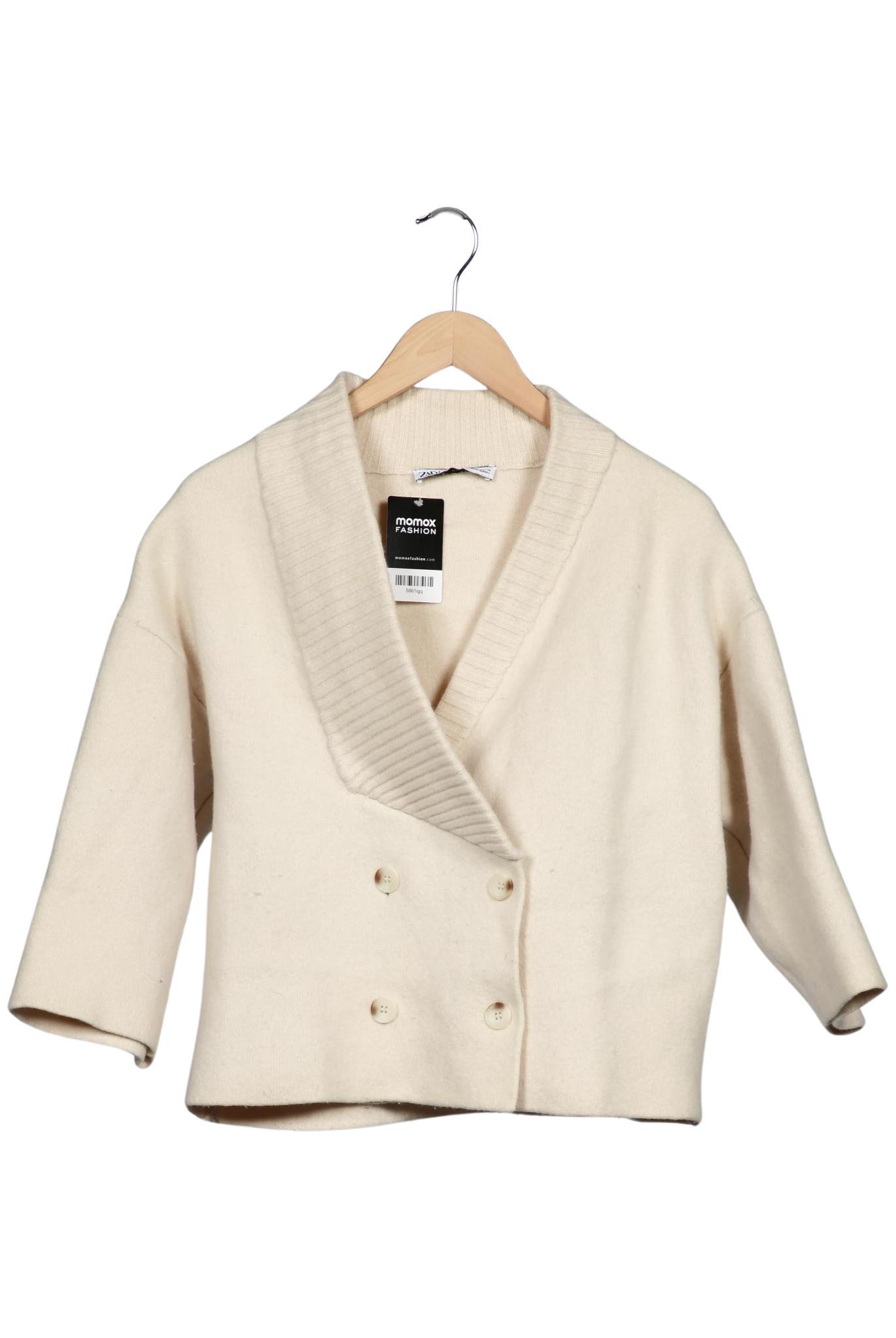 

Zara Damen Strickjacke, cremeweiß, Gr. 38