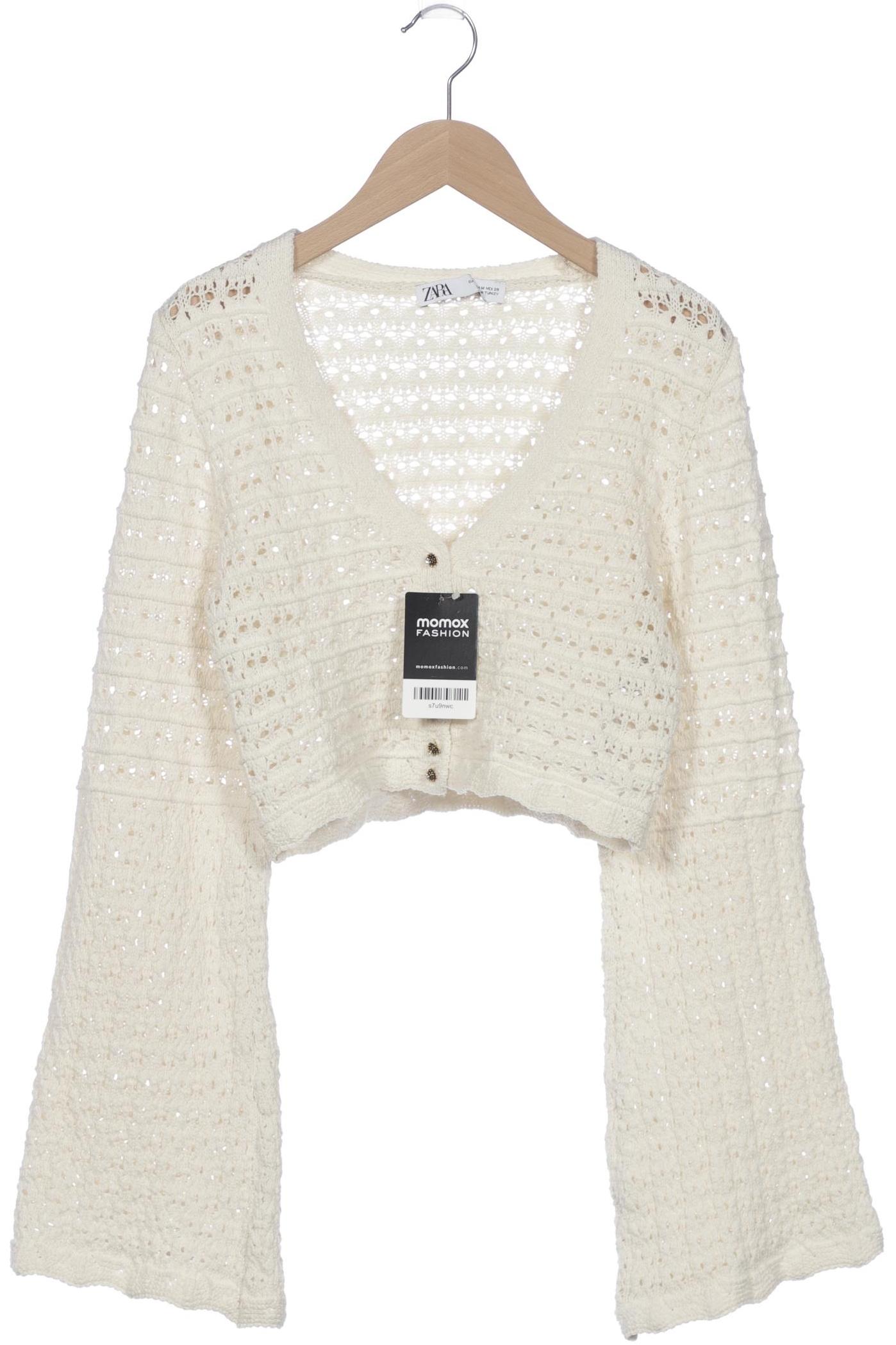 

Zara Damen Strickjacke, cremeweiß, Gr. 38