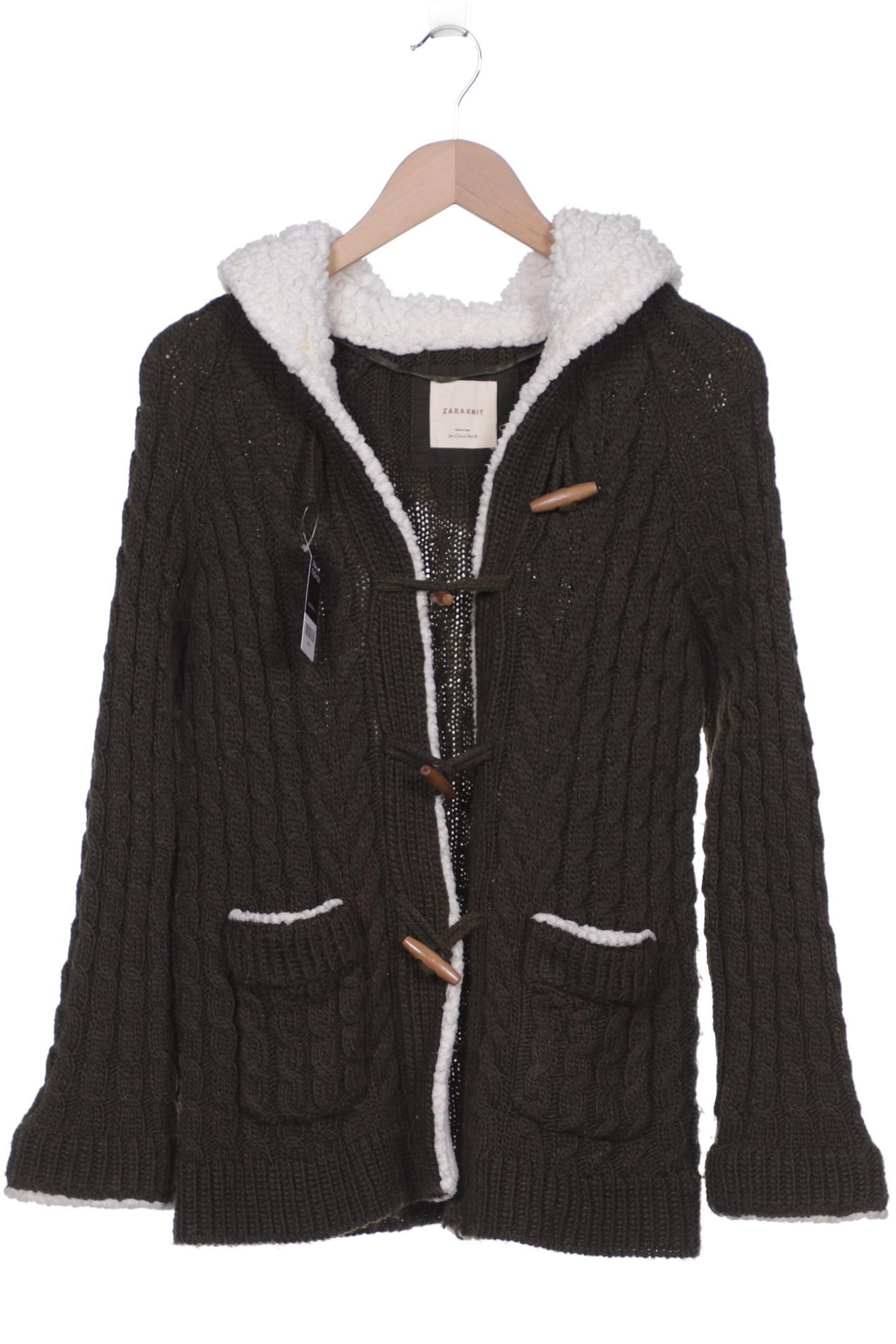 

ZARA Damen Strickjacke, grün