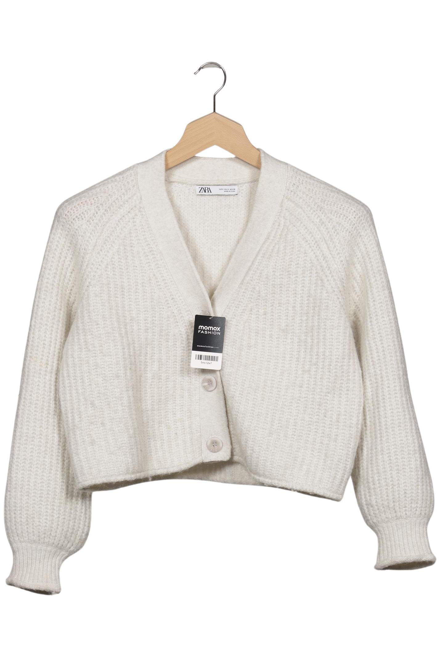 

Zara Damen Strickjacke, cremeweiß, Gr. 36