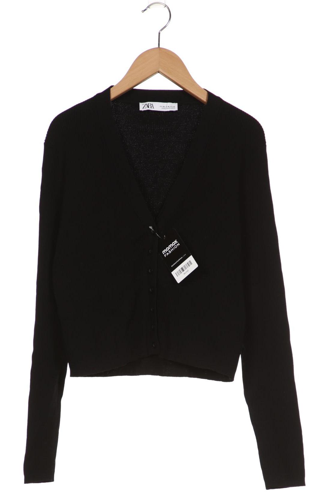 

ZARA Damen Strickjacke, schwarz