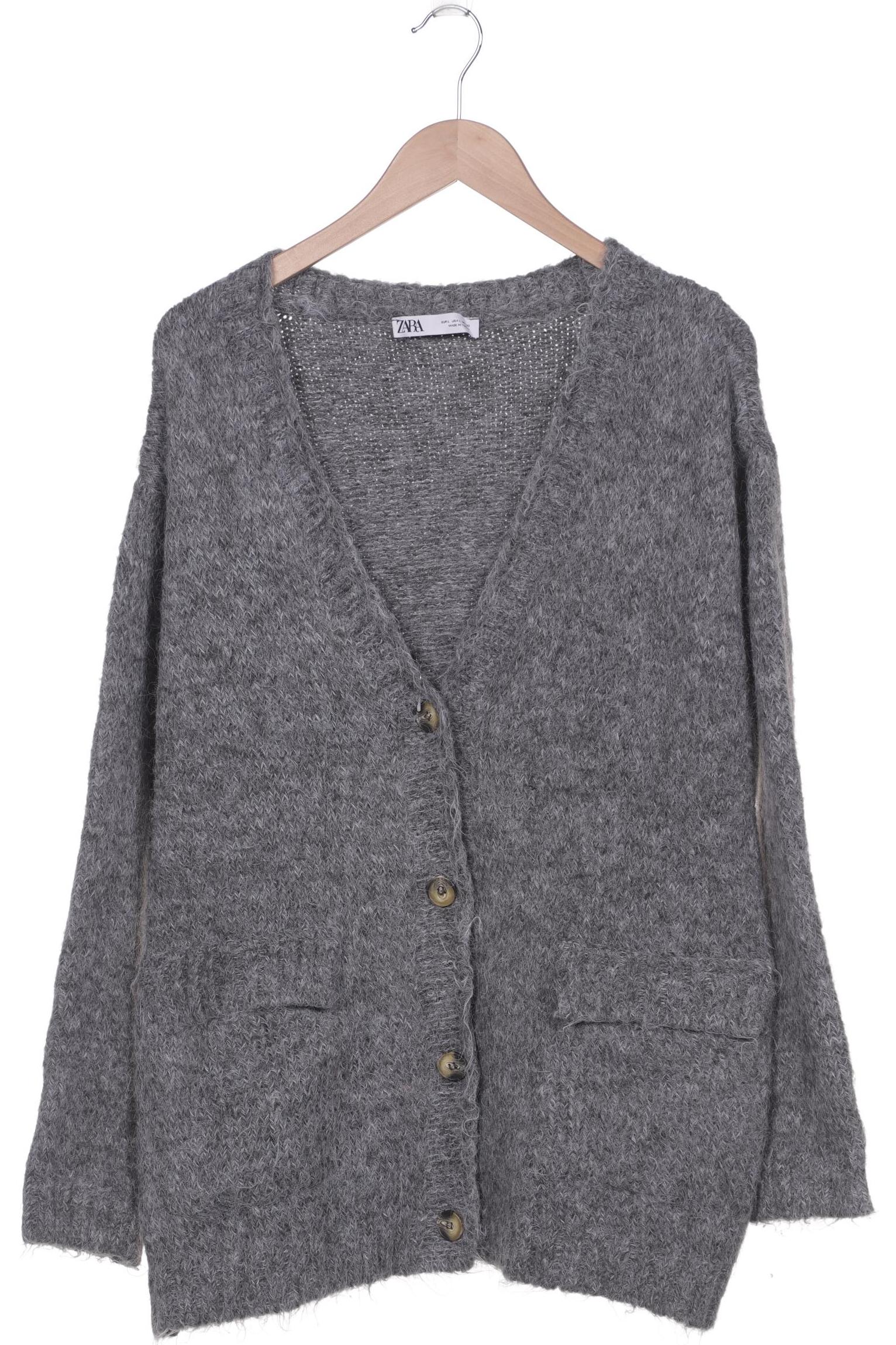 

ZARA Damen Strickjacke, grau