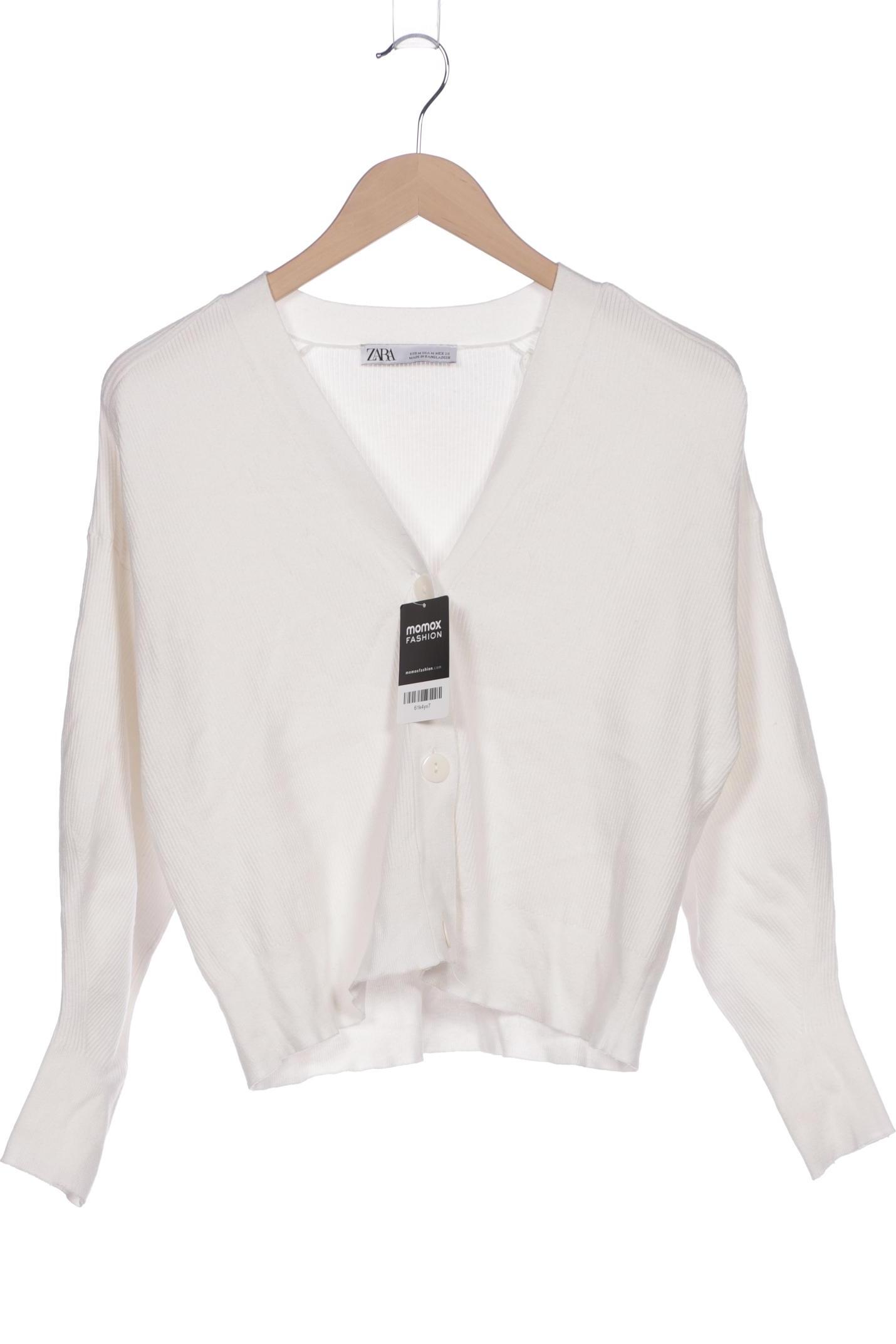

Zara Damen Strickjacke, weiß, Gr. 38