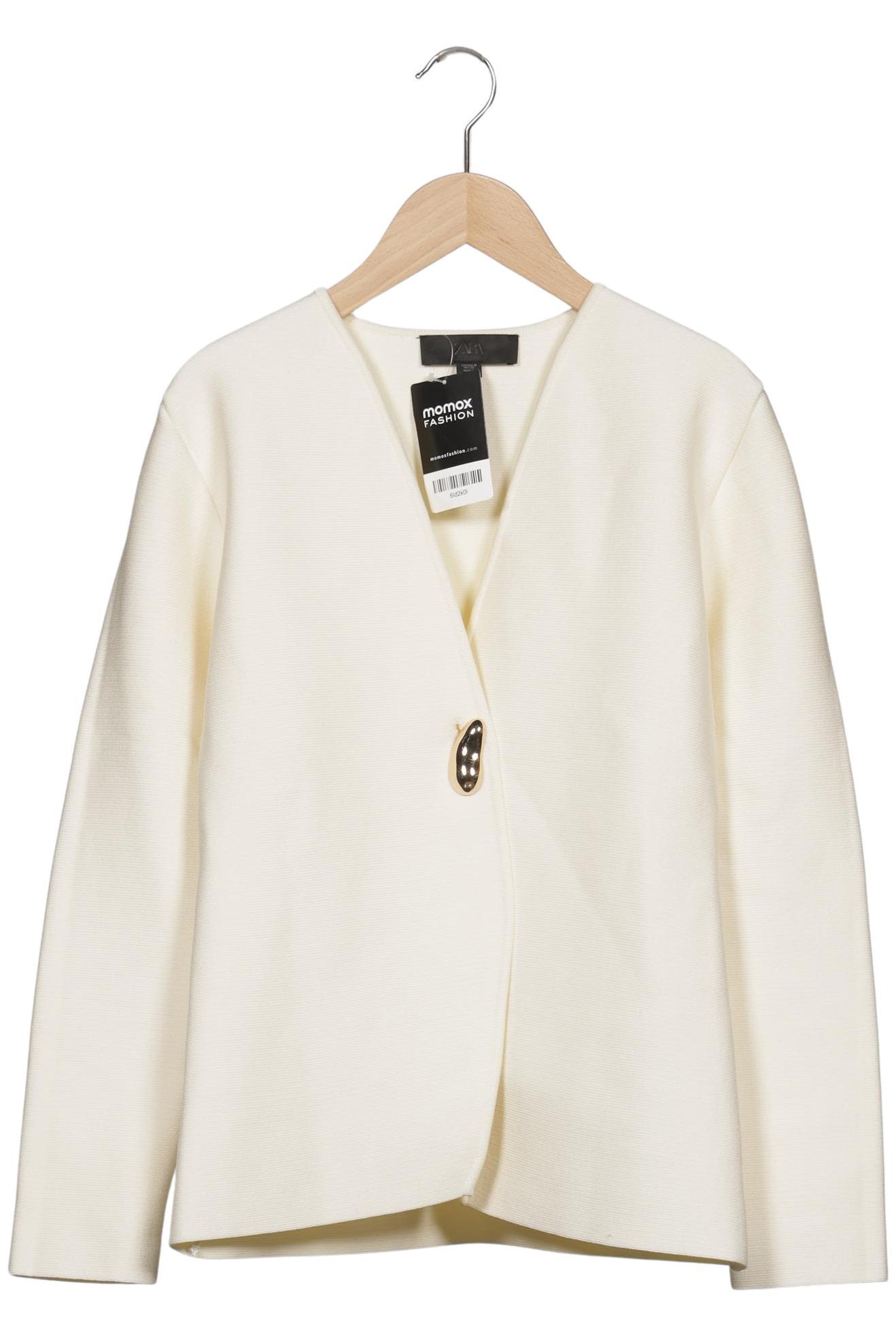 

Zara Damen Strickjacke, cremeweiß, Gr. 38