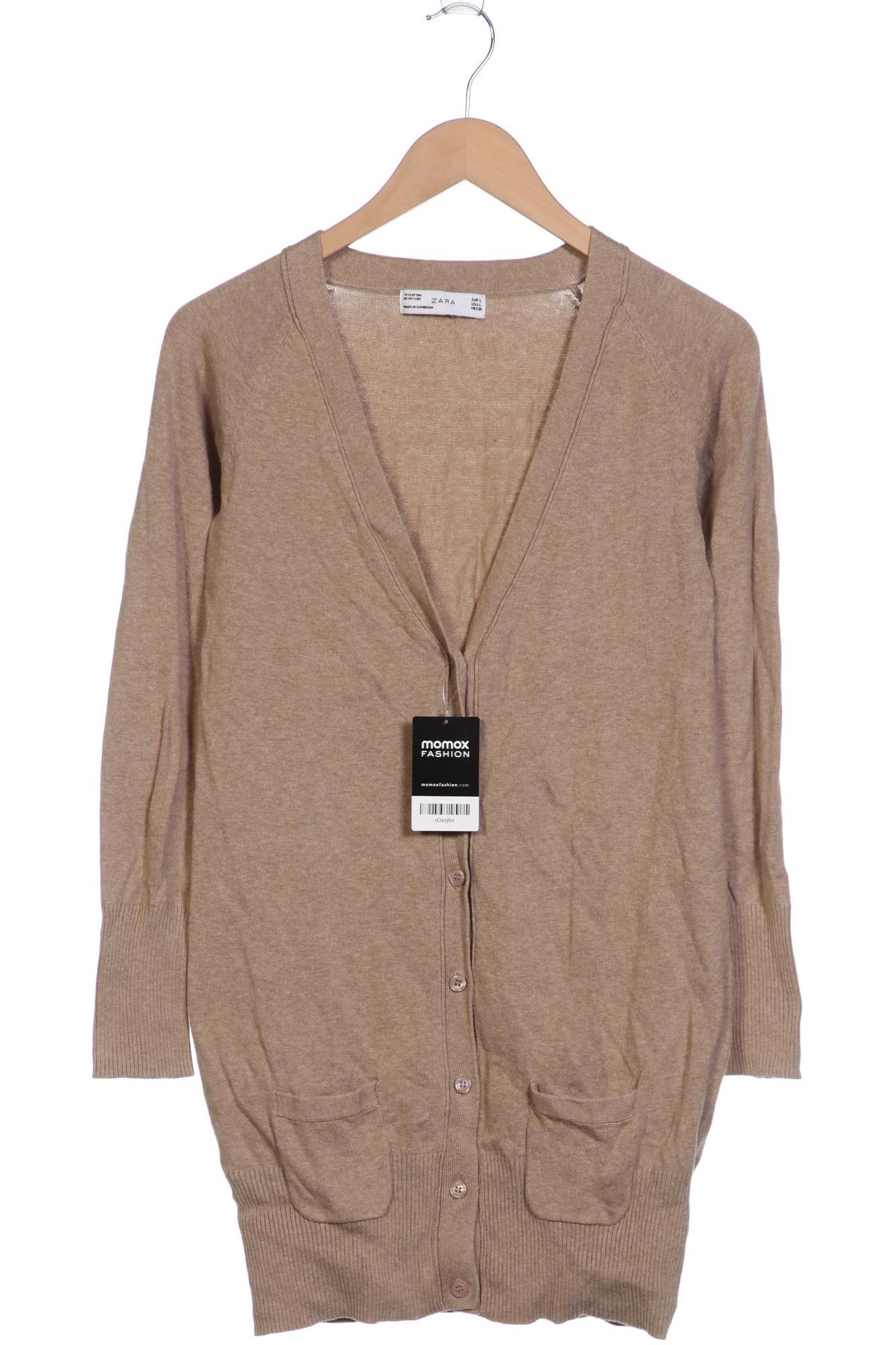 

Zara Damen Strickjacke, beige, Gr. 42