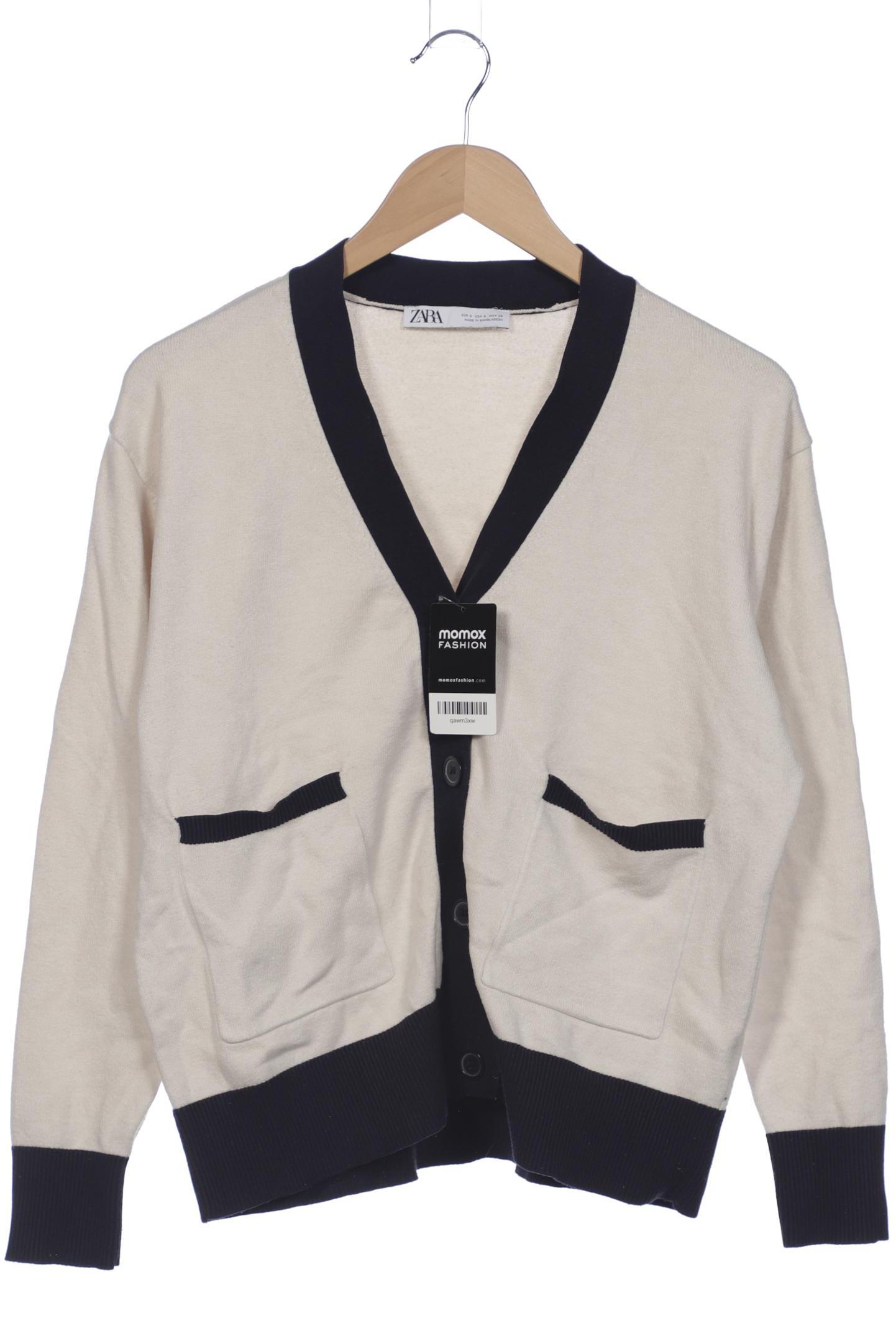 

Zara Damen Strickjacke, weiß, Gr. 36