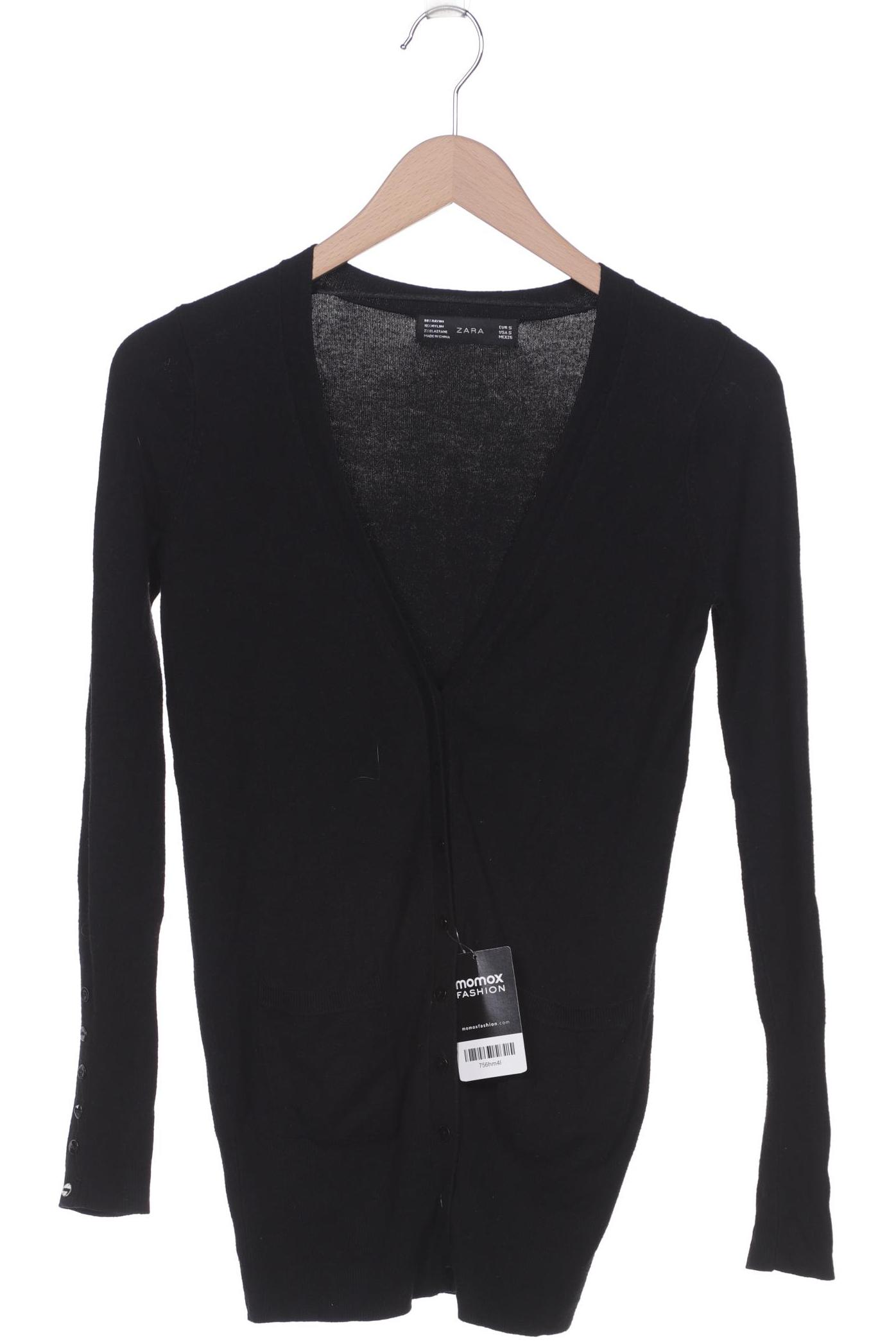 

ZARA Damen Strickjacke, schwarz