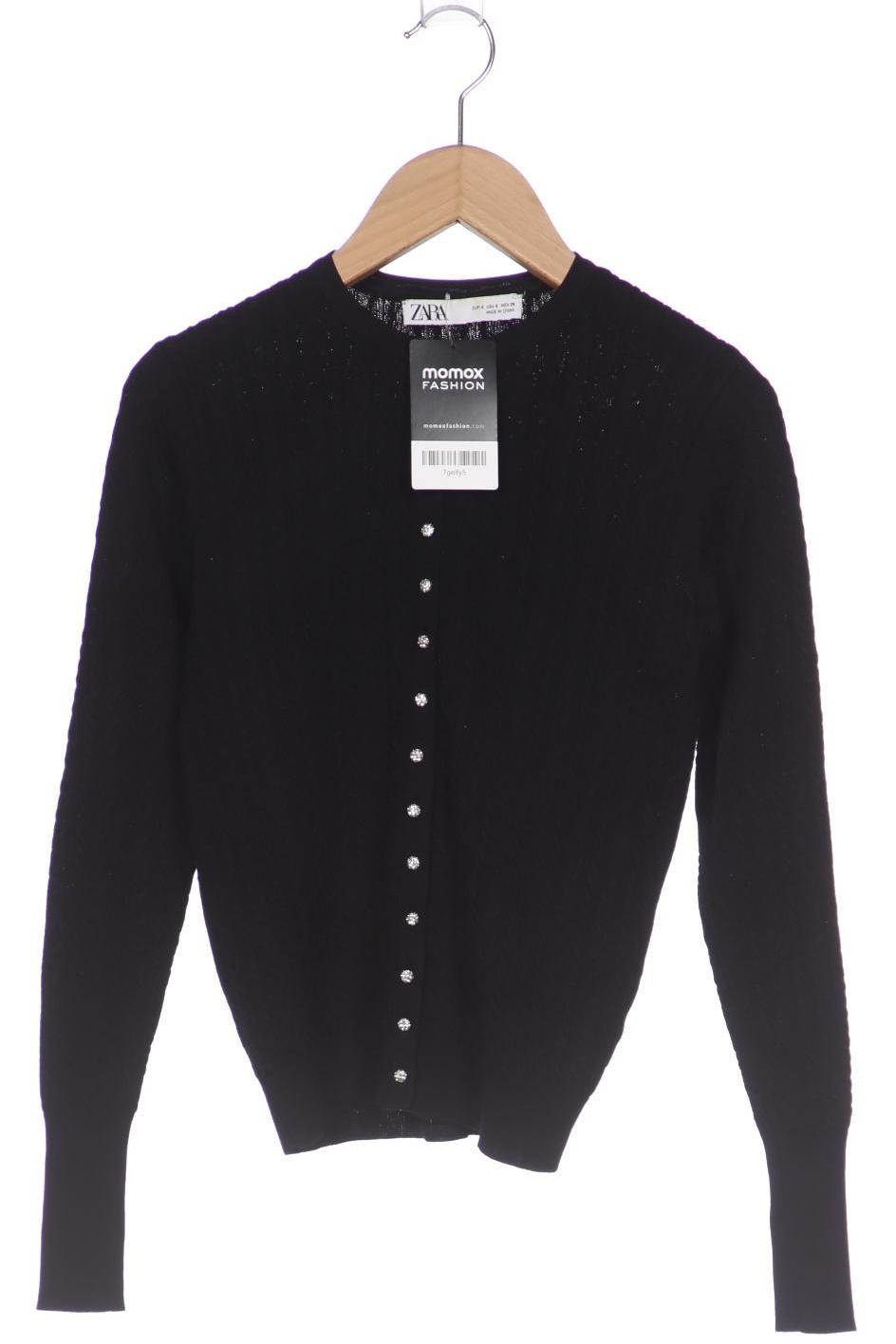 

ZARA Damen Strickjacke, schwarz