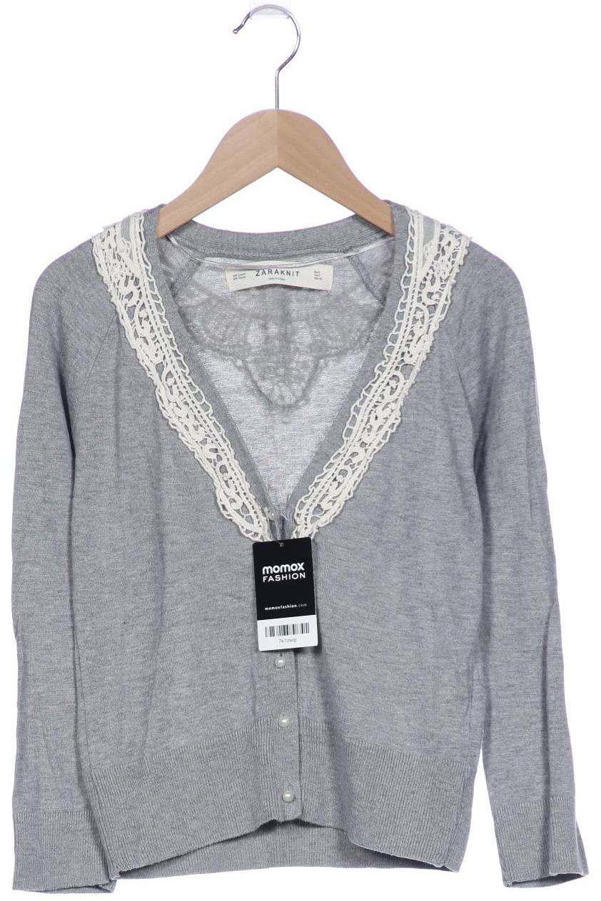 

ZARA Damen Strickjacke, grau