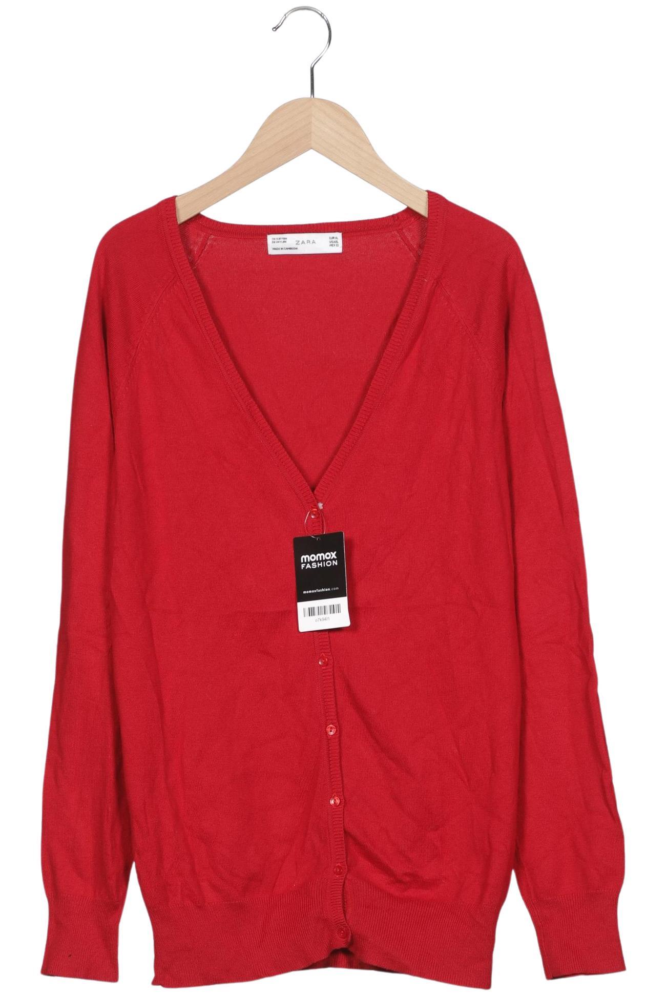 

Zara Damen Strickjacke, rot, Gr. 44