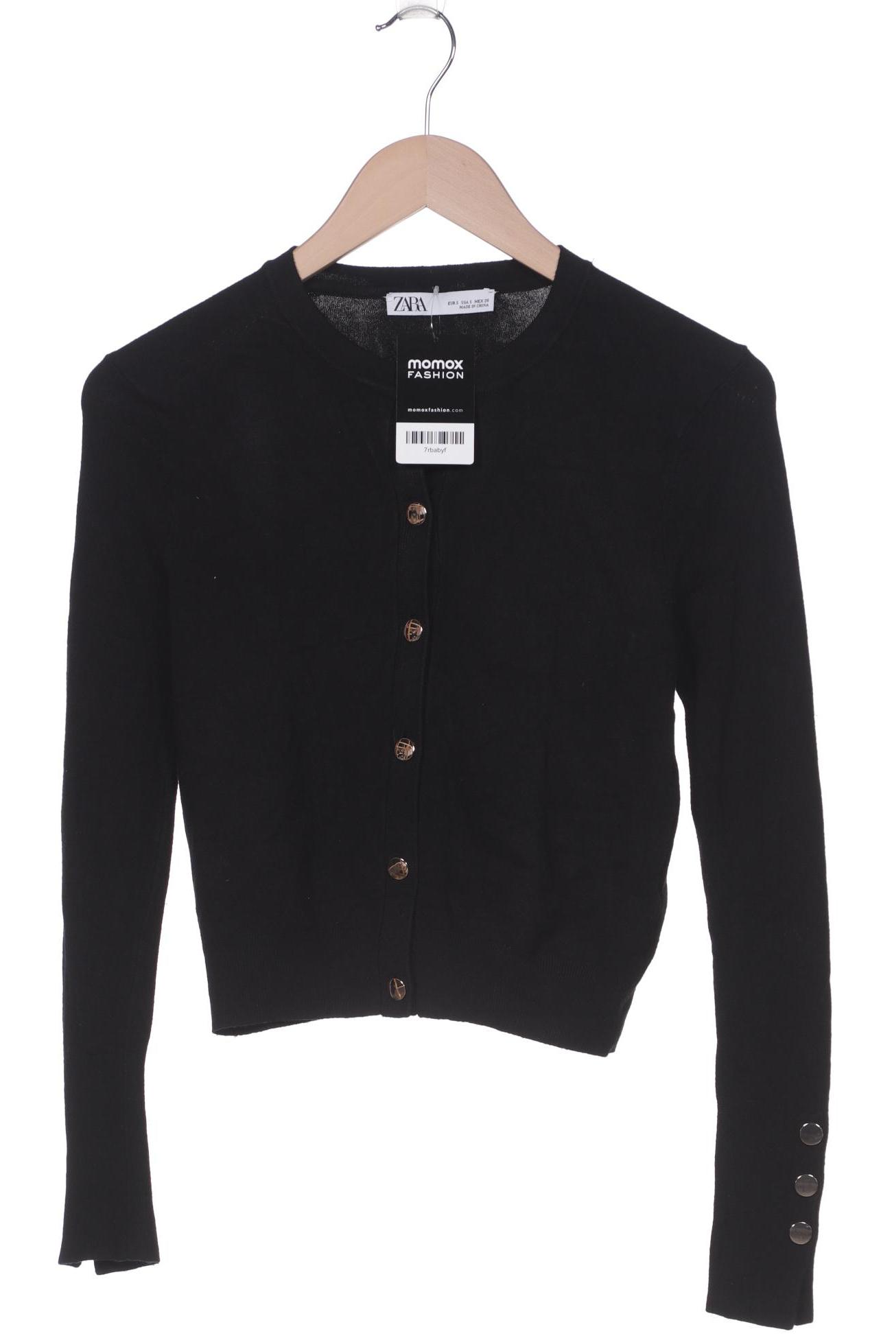 

ZARA Damen Strickjacke, schwarz