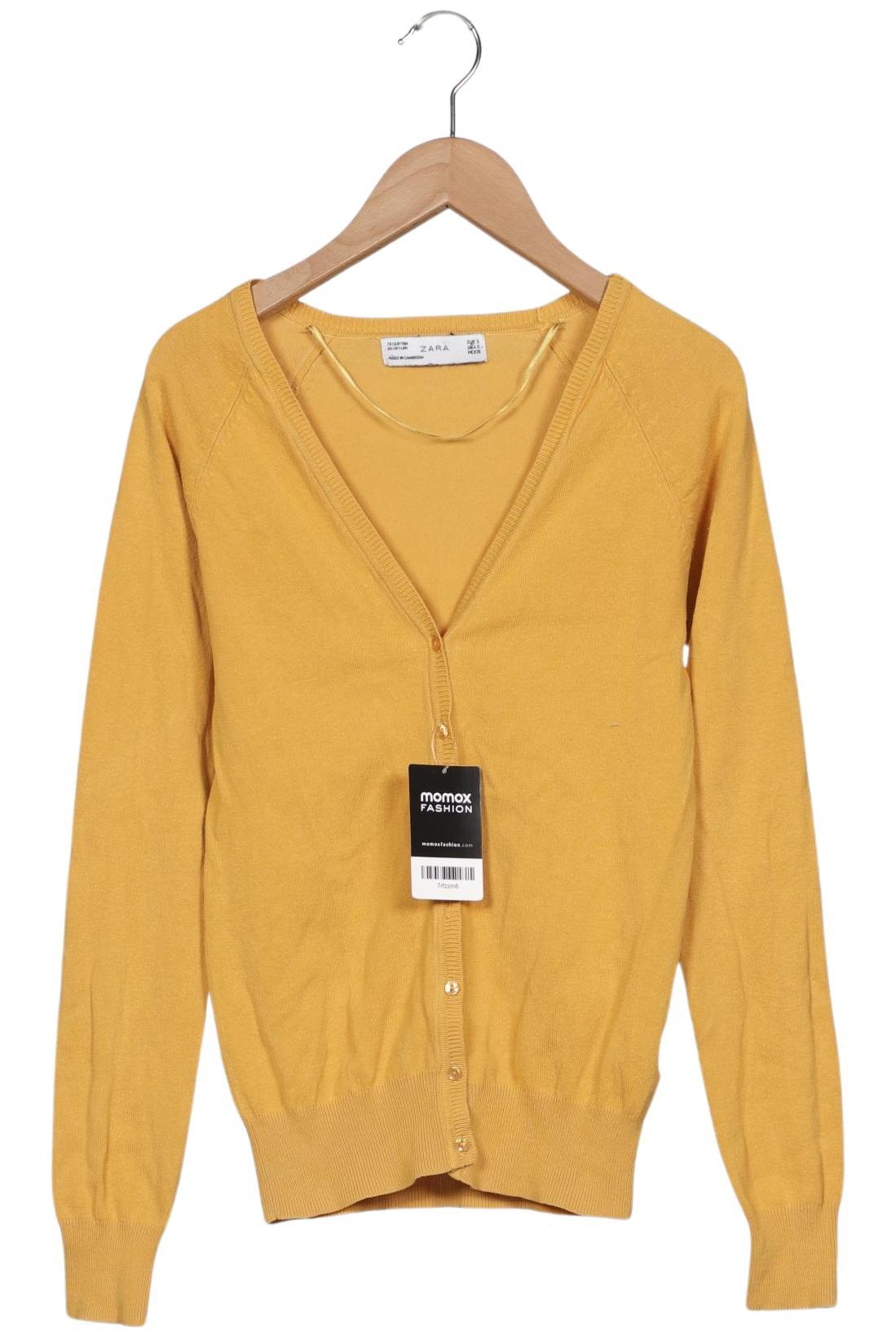 

Zara Damen Strickjacke, gelb, Gr. 36