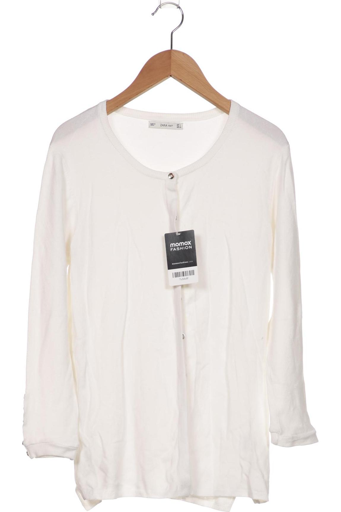 

ZARA Damen Strickjacke, weiß