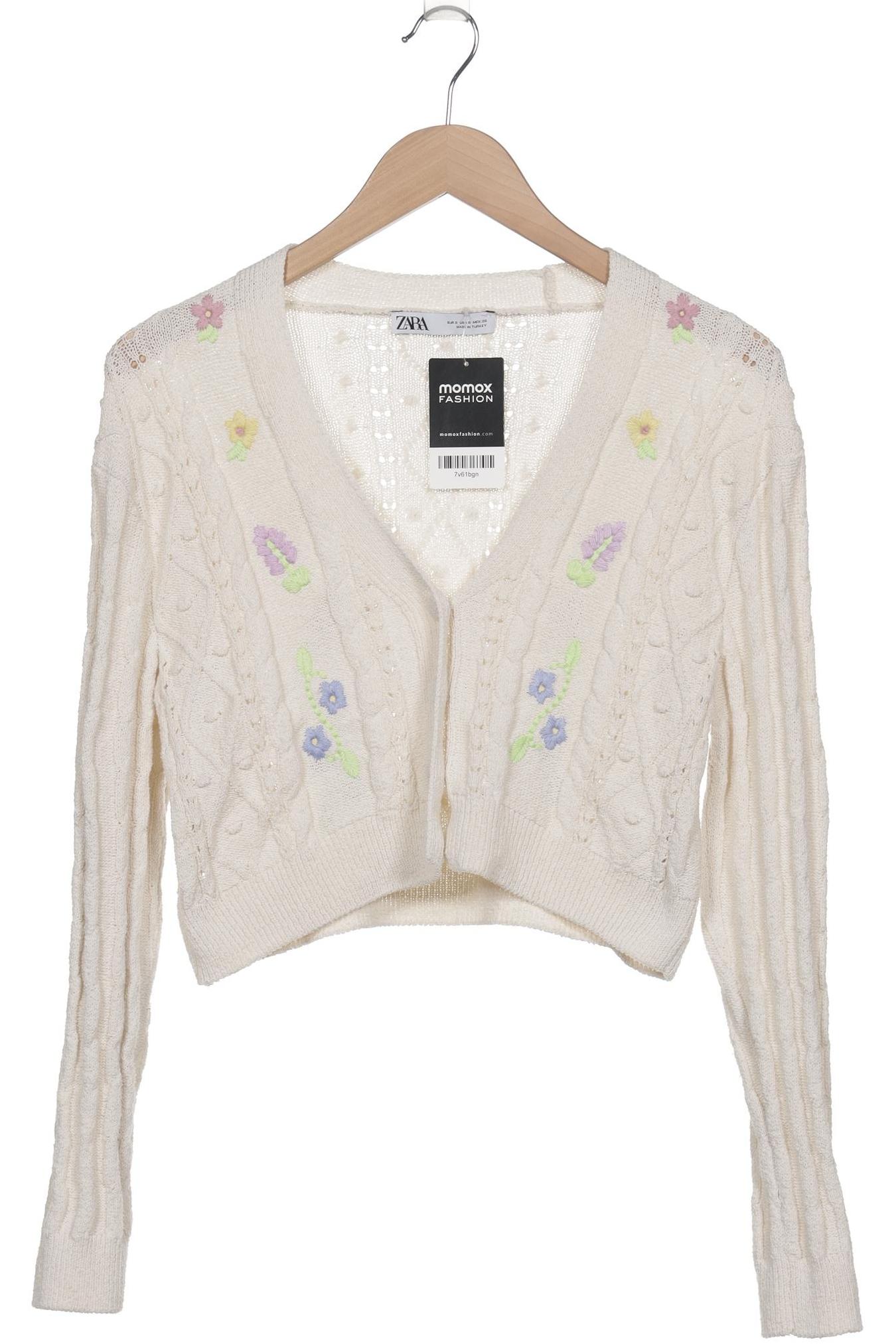 

Zara Damen Strickjacke, cremeweiß, Gr. 36