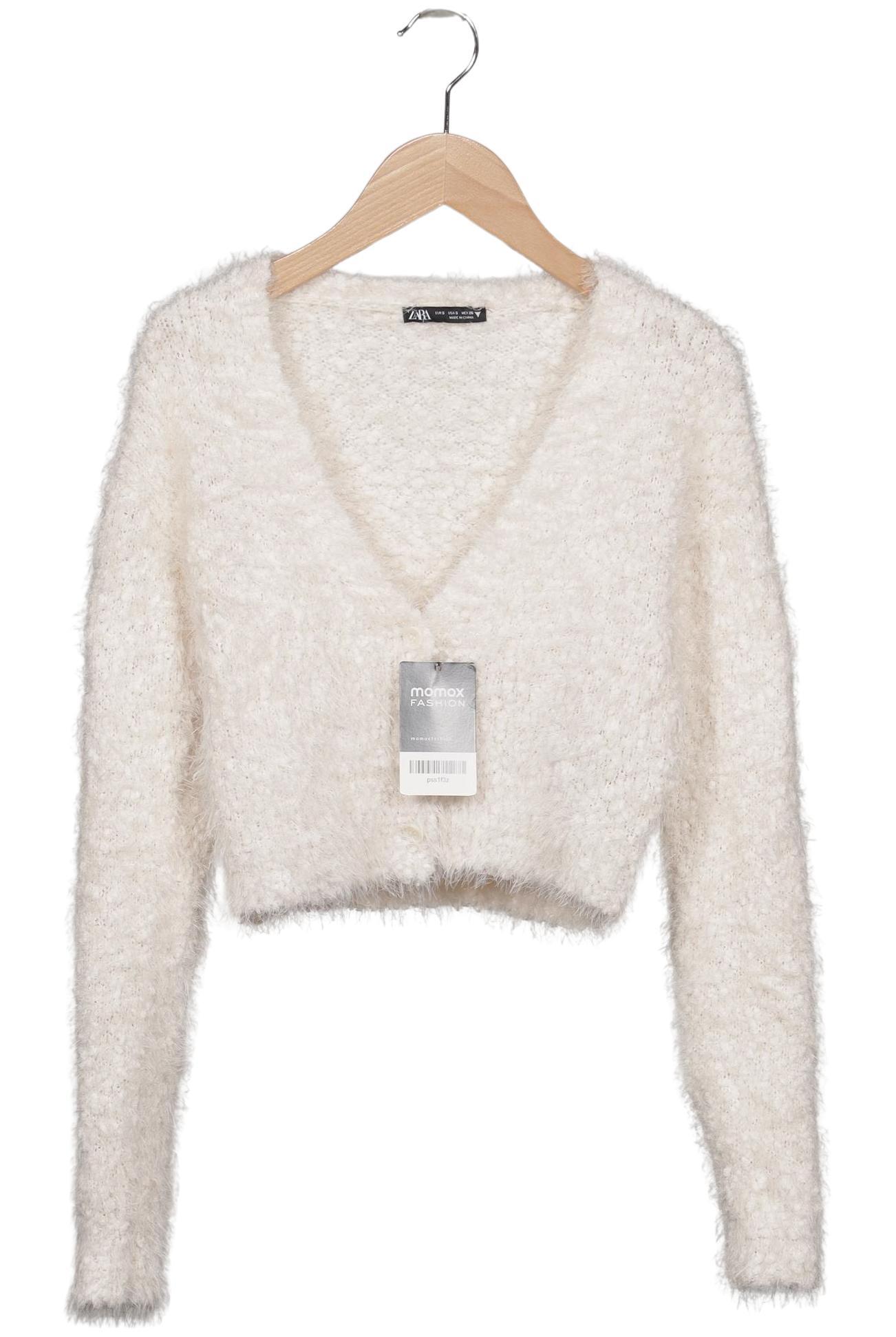 

Zara Damen Strickjacke, cremeweiß, Gr. 36