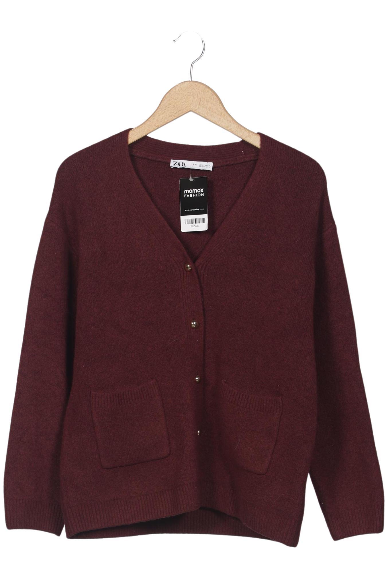 

Zara Damen Strickjacke, bordeaux, Gr. 36
