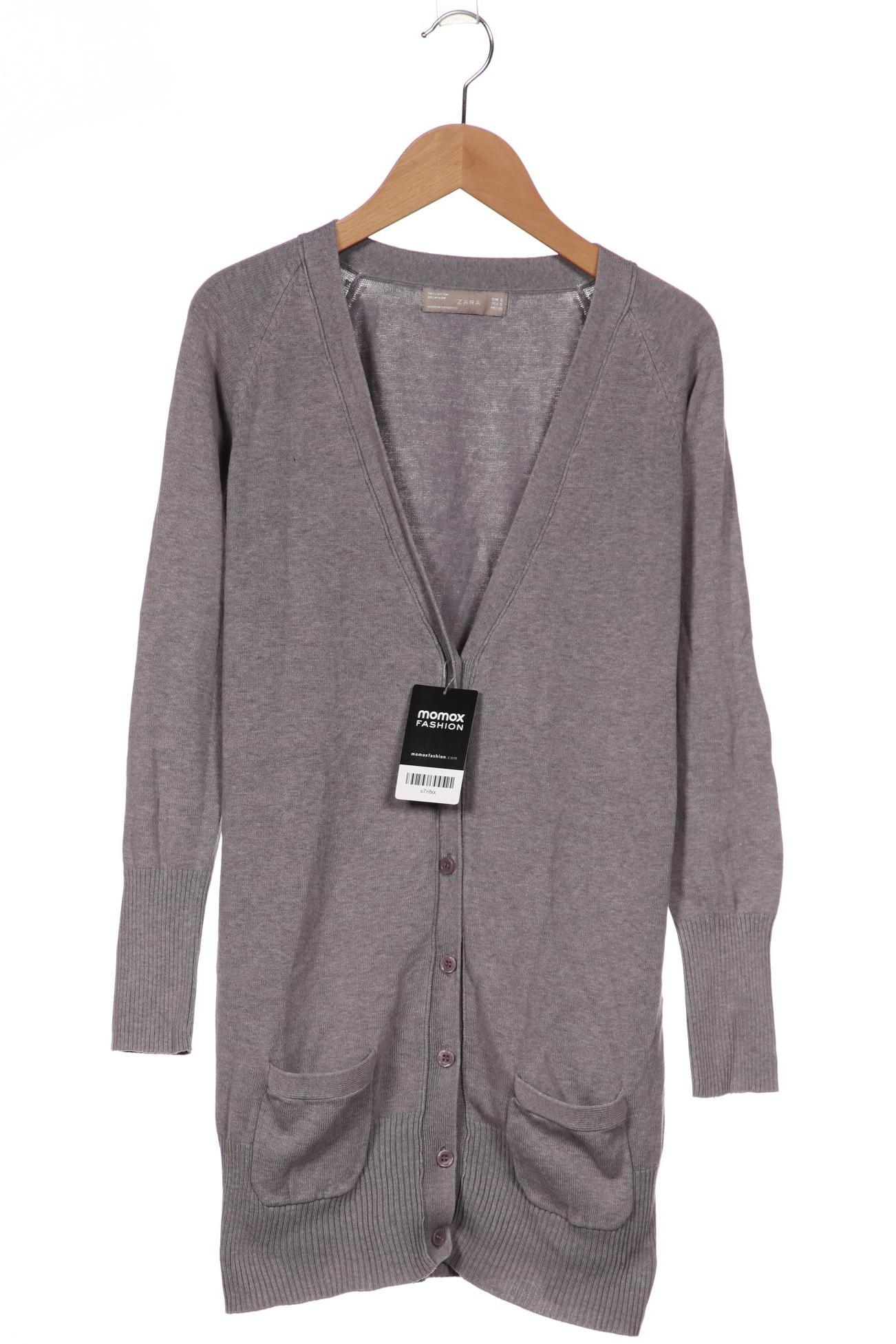 

ZARA Damen Strickjacke, grau
