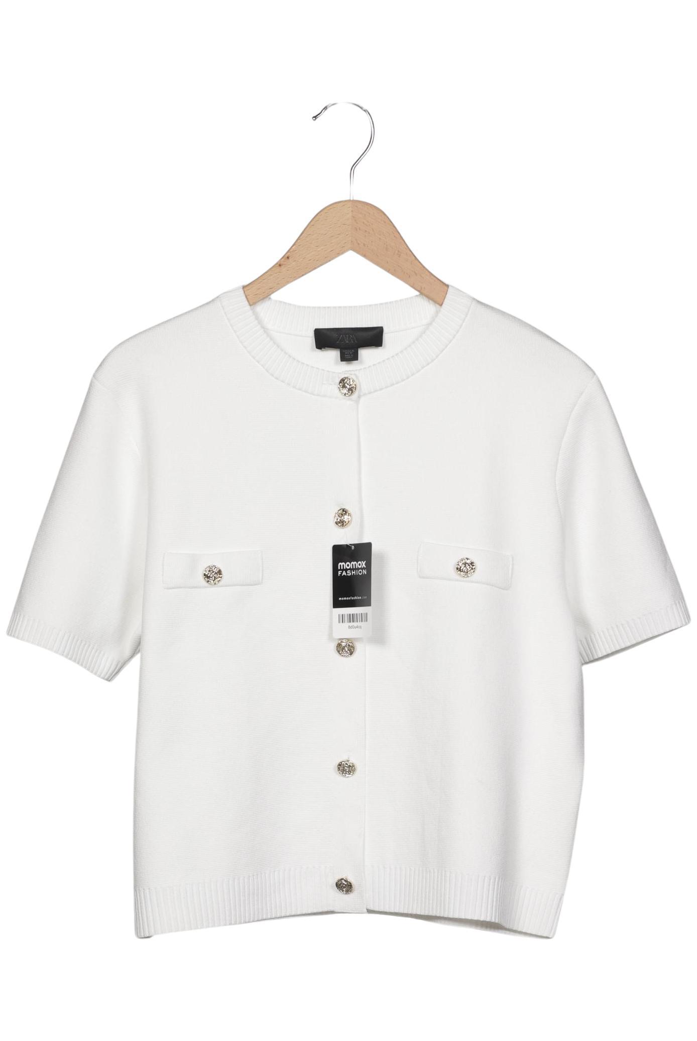 

Zara Damen Strickjacke, weiß, Gr. 44