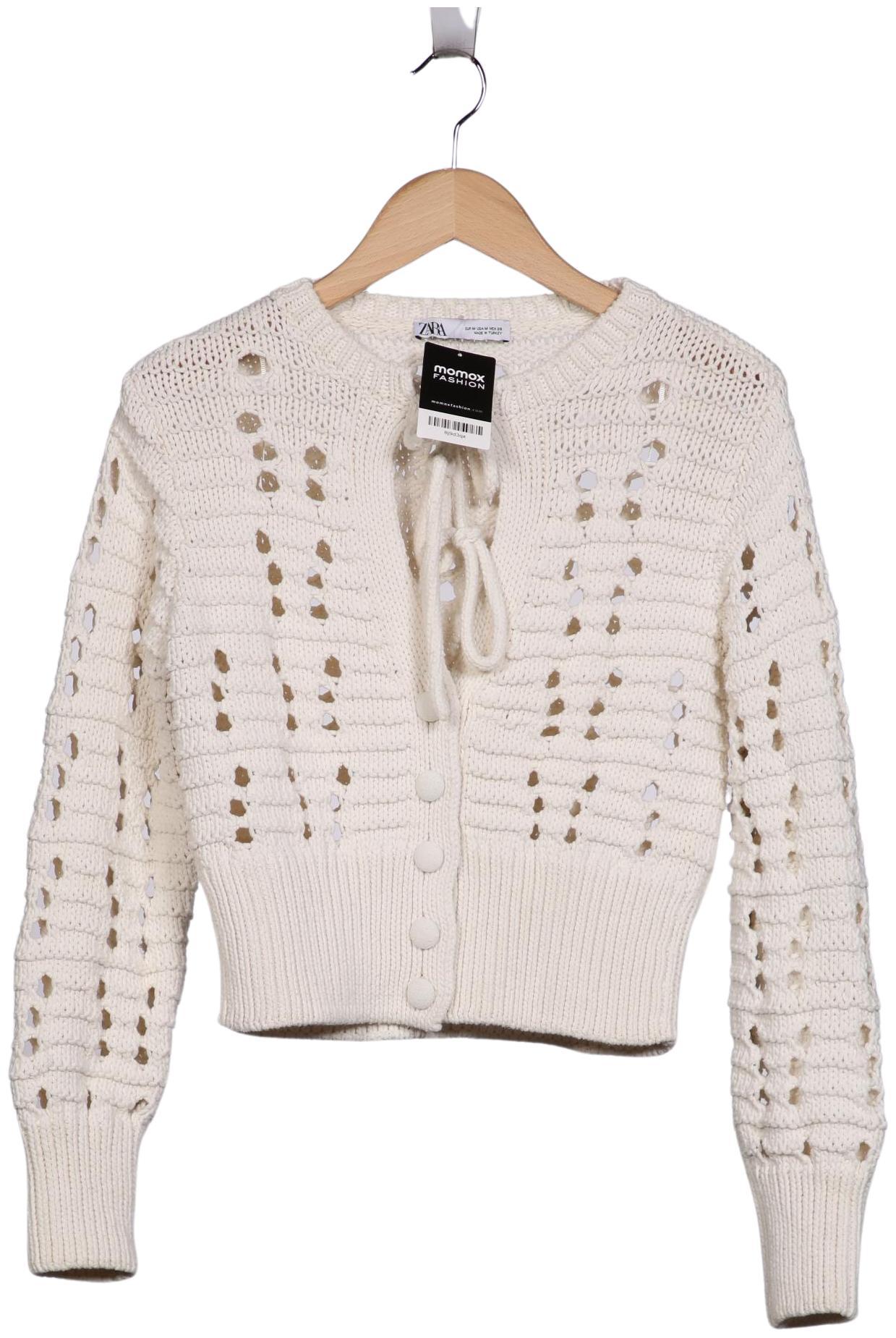 

Zara Damen Strickjacke, cremeweiß, Gr. 38