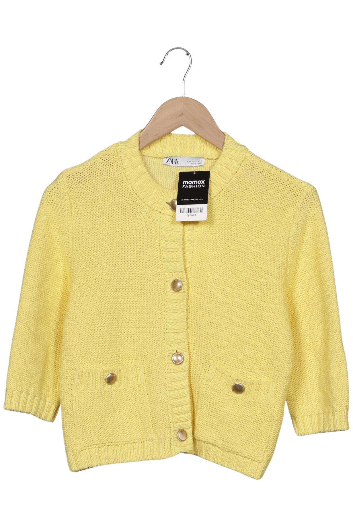 

Zara Damen Strickjacke, gelb, Gr. 36
