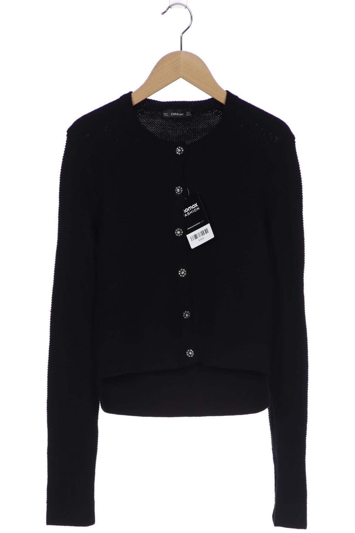

ZARA Damen Strickjacke, schwarz