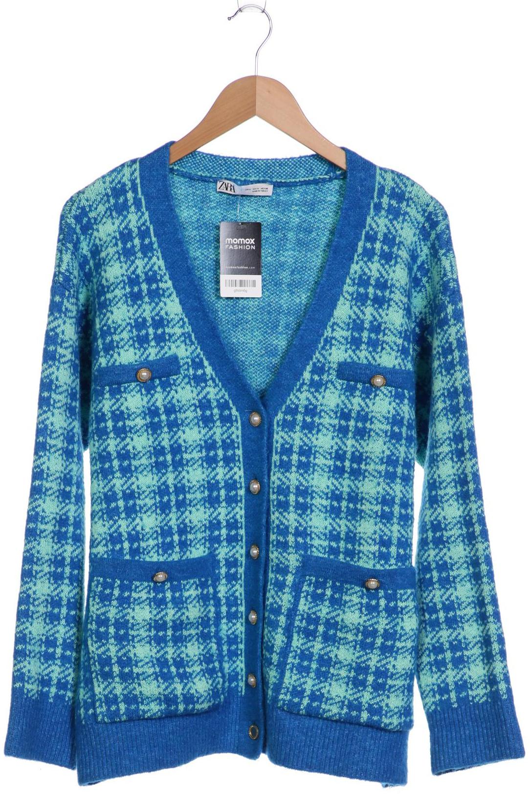 

Zara Damen Strickjacke, blau, Gr. 36