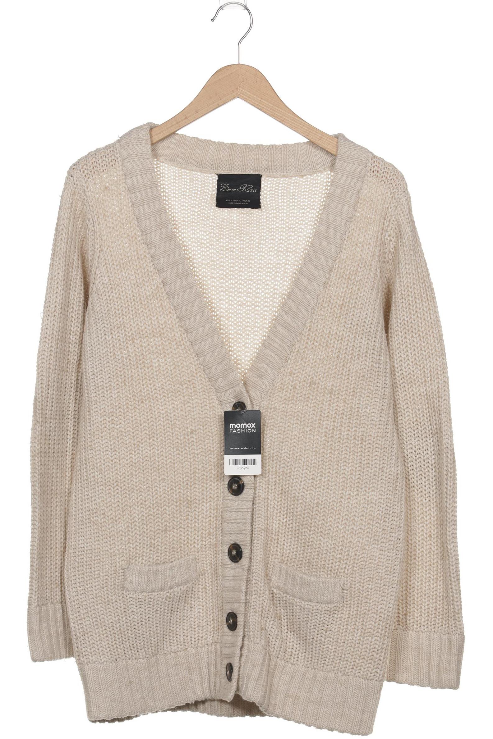 

Zara Damen Strickjacke, beige, Gr. 42