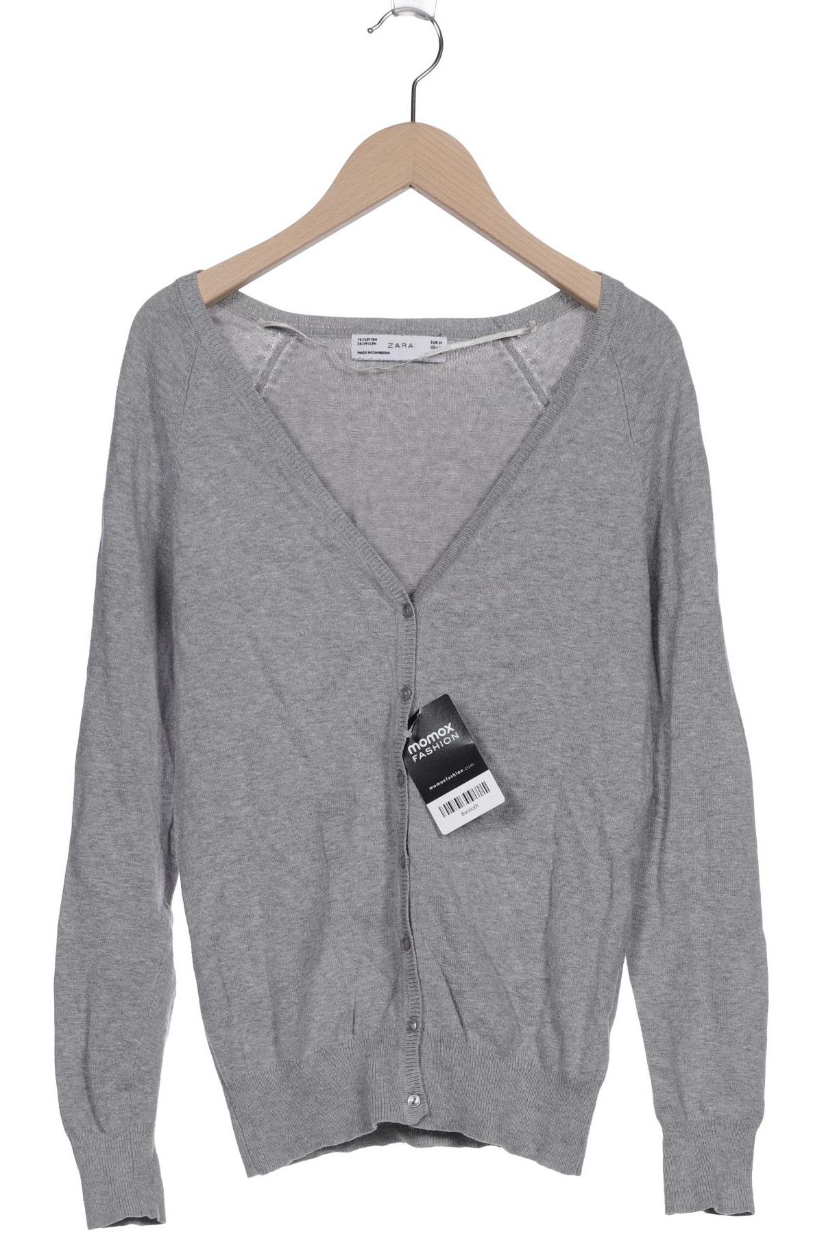 

ZARA Damen Strickjacke, grau