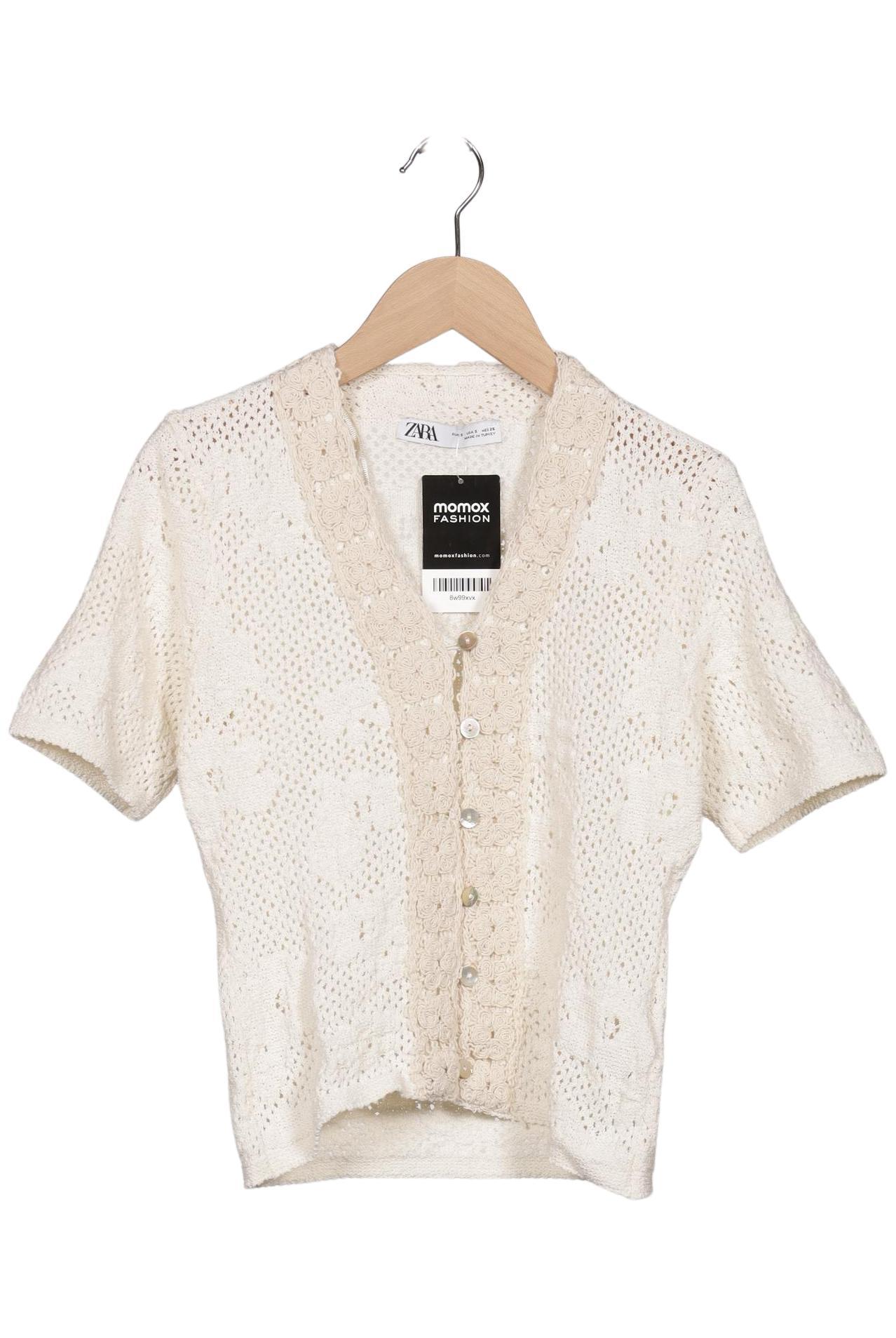 

Zara Damen Strickjacke, cremeweiß, Gr. 36