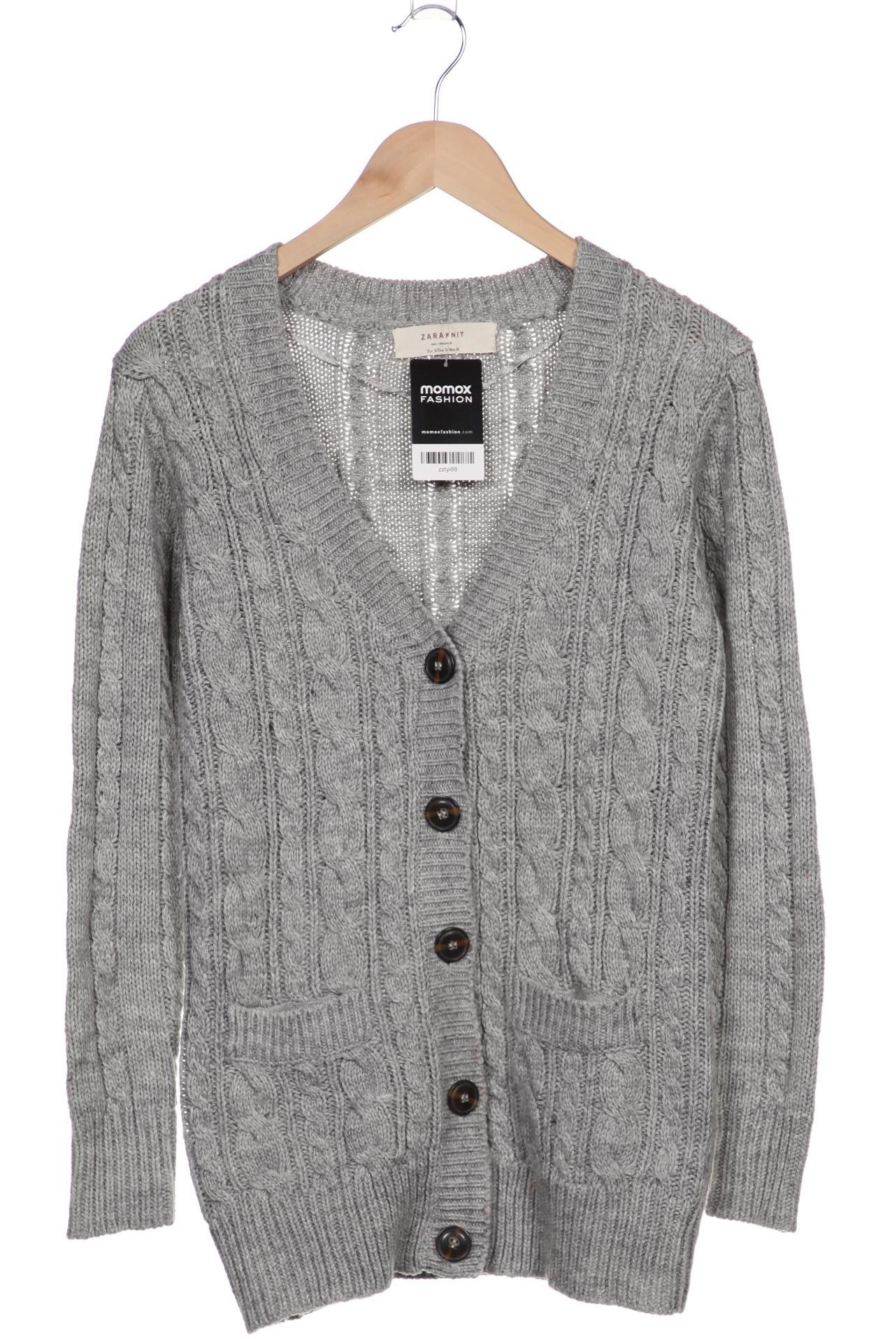 

ZARA Damen Strickjacke, grau