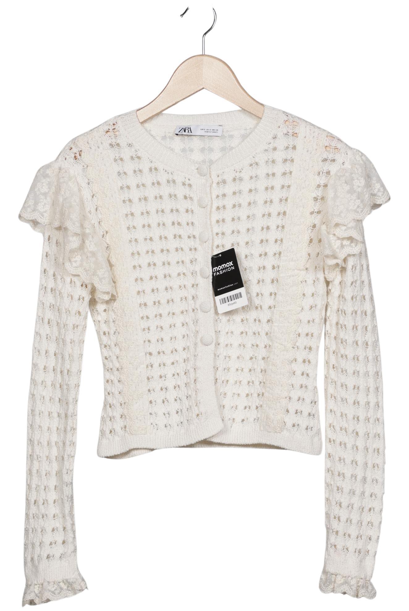 

Zara Damen Strickjacke, cremeweiß, Gr. 36