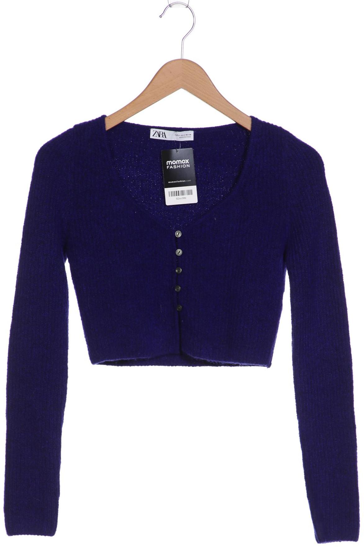 

ZARA Damen Strickjacke, blau