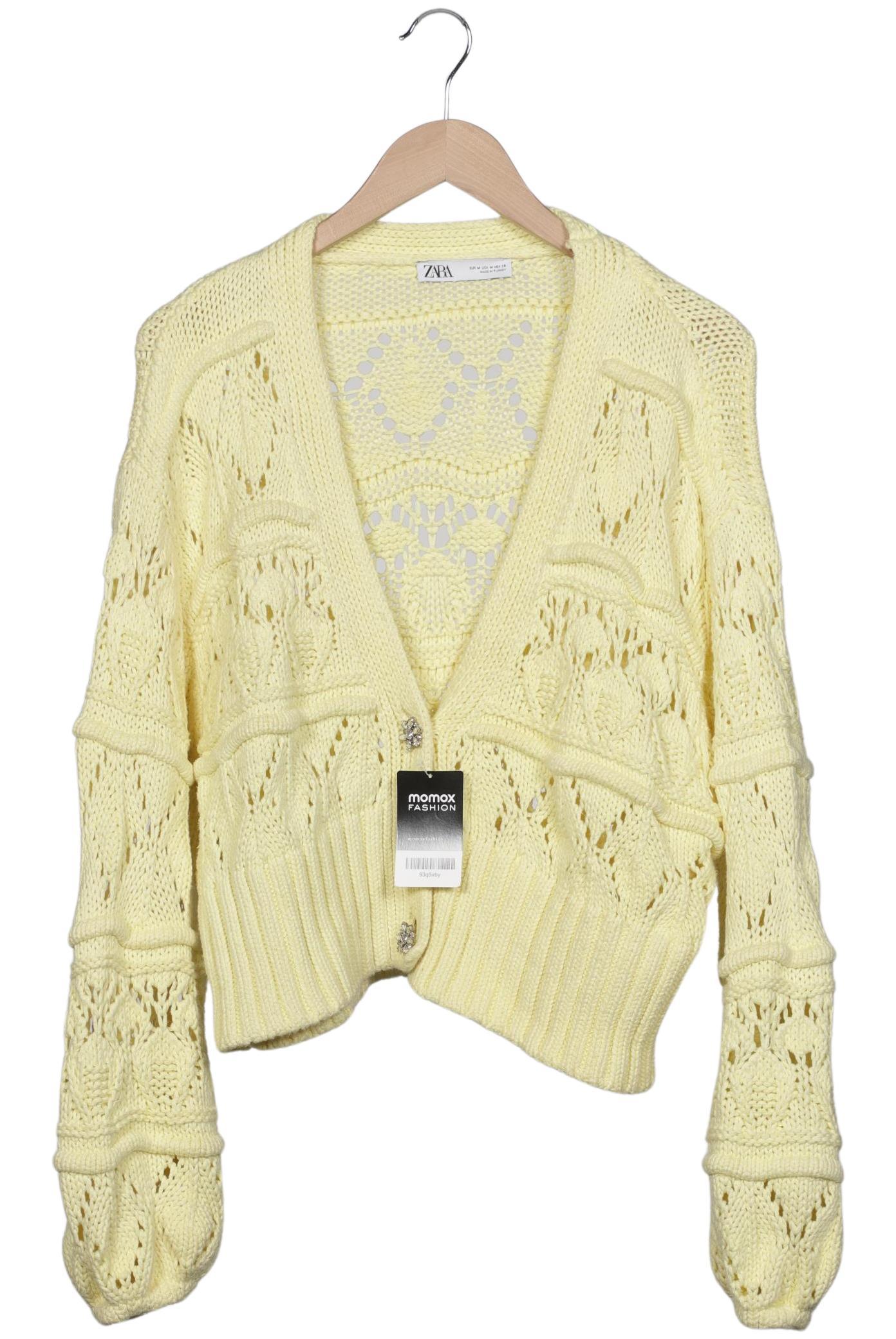

Zara Damen Strickjacke, gelb, Gr. 38