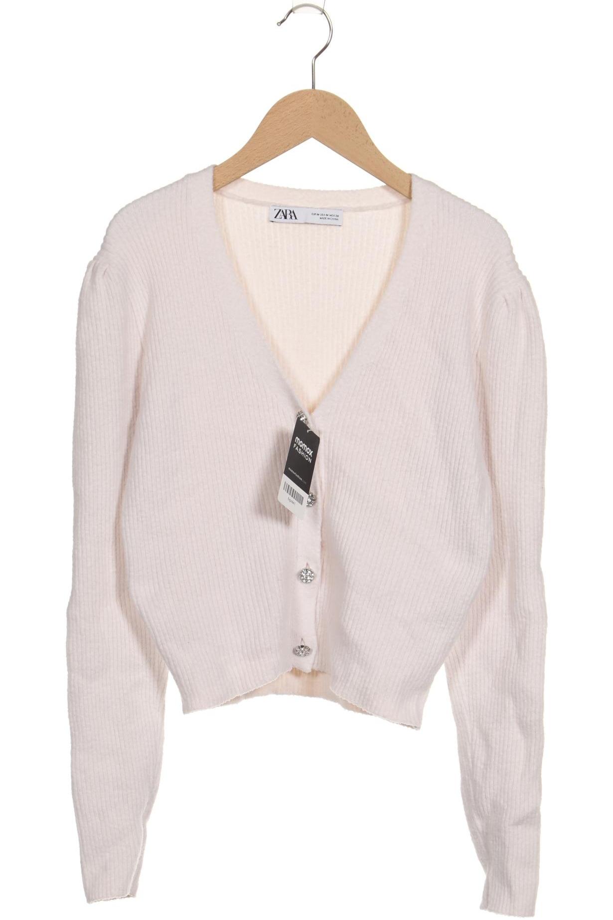 

Zara Damen Strickjacke, weiß, Gr. 38