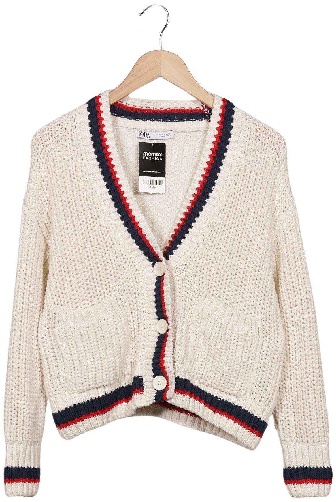 

Zara Damen Strickjacke, cremeweiß, Gr. 36