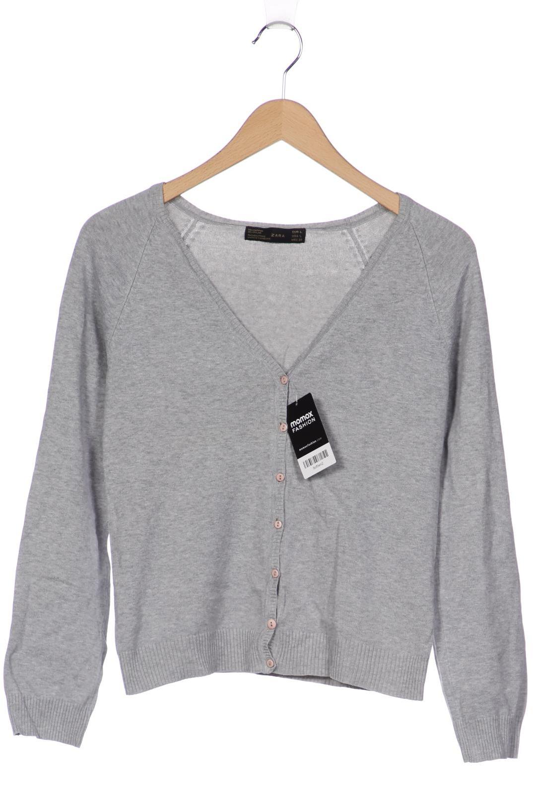 

ZARA Damen Strickjacke, grau