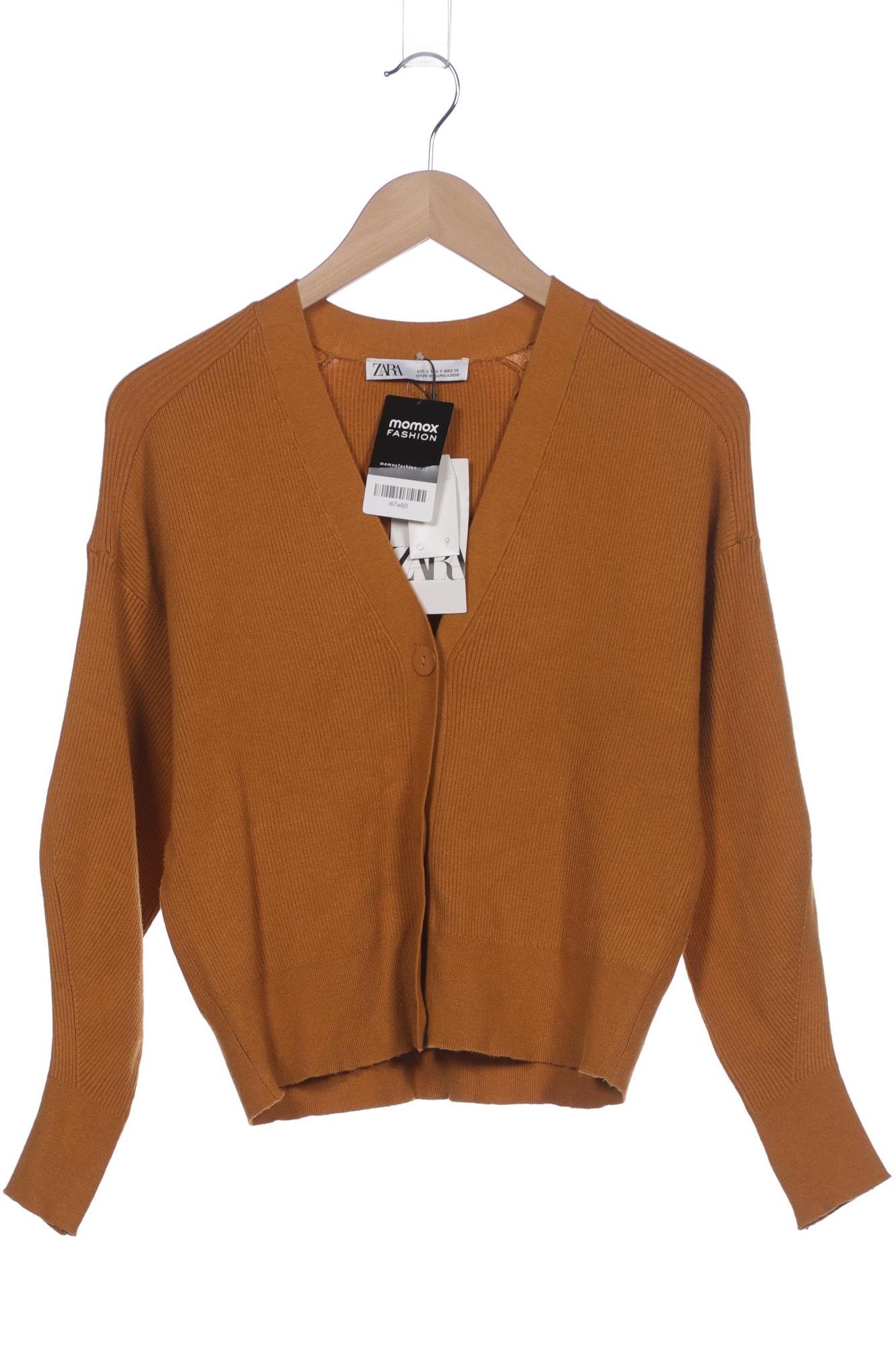 

Zara Damen Strickjacke, orange, Gr. 36