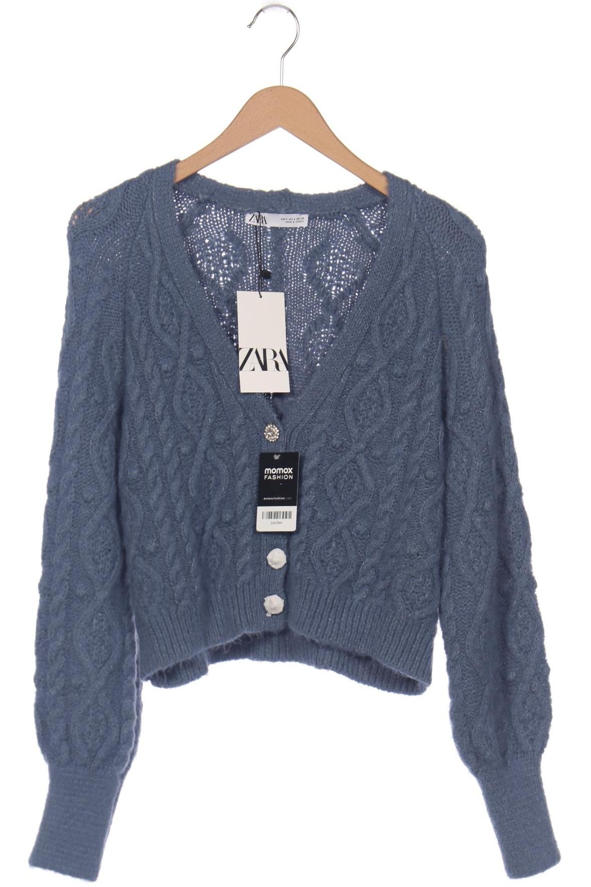 

Zara Damen Strickjacke, blau, Gr. 36