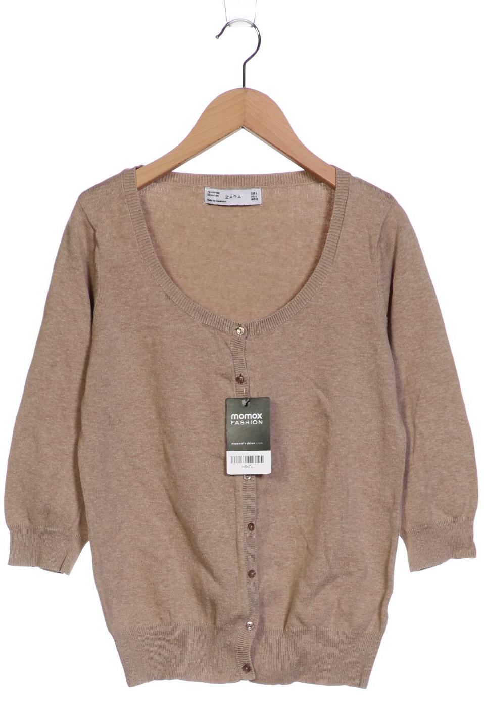 

ZARA Damen Strickjacke, beige