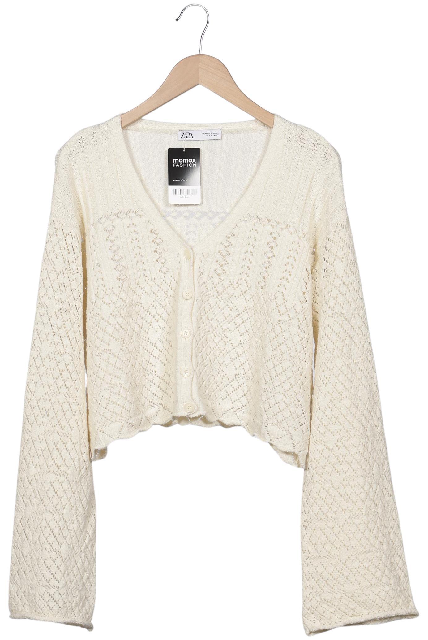

Zara Damen Strickjacke, cremeweiß, Gr. 38