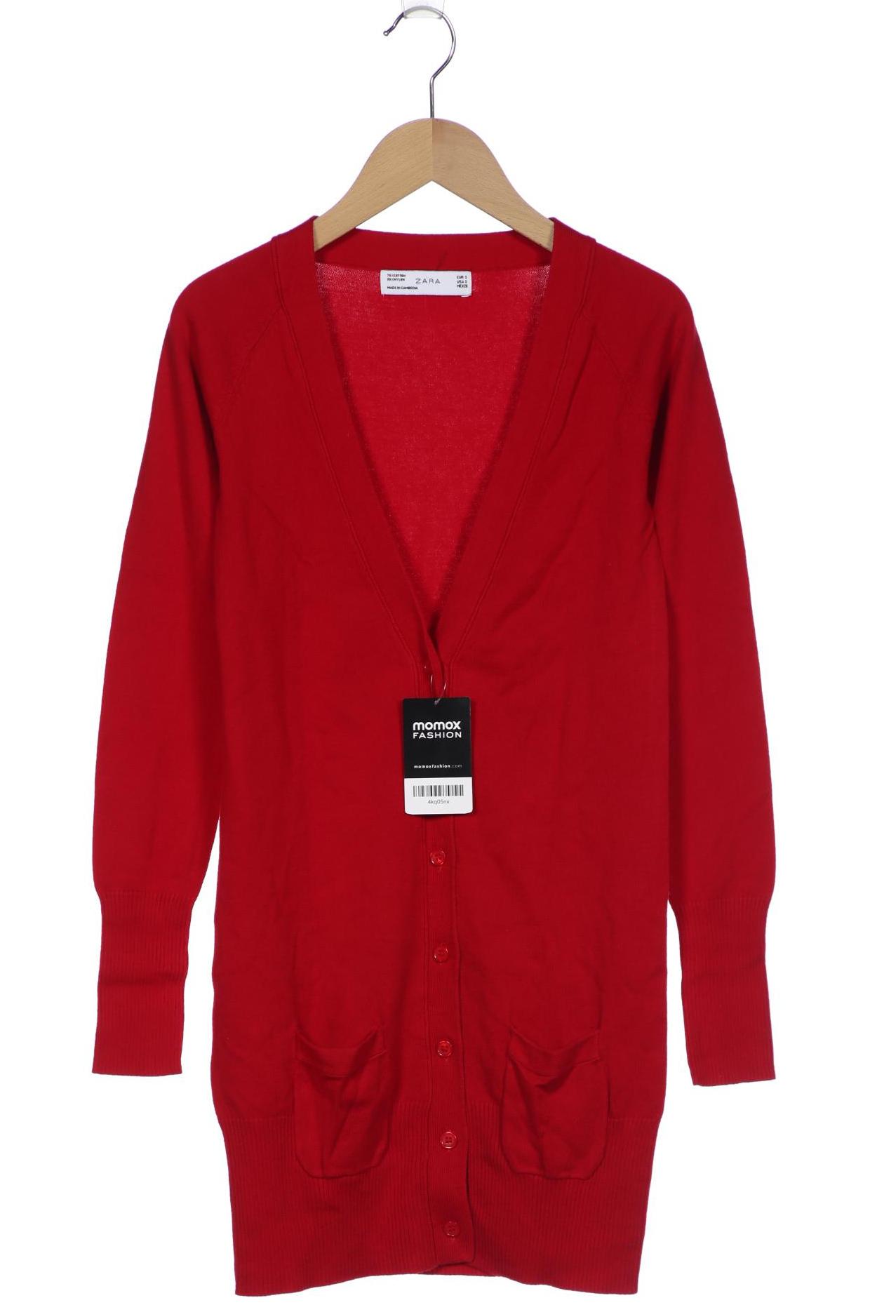 

ZARA Damen Strickjacke, rot