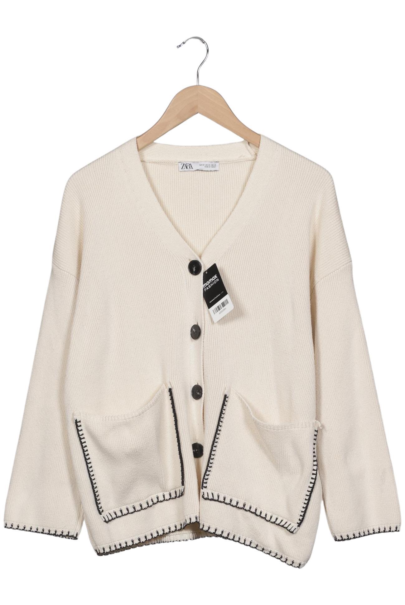 

Zara Damen Strickjacke, cremeweiß, Gr. 34
