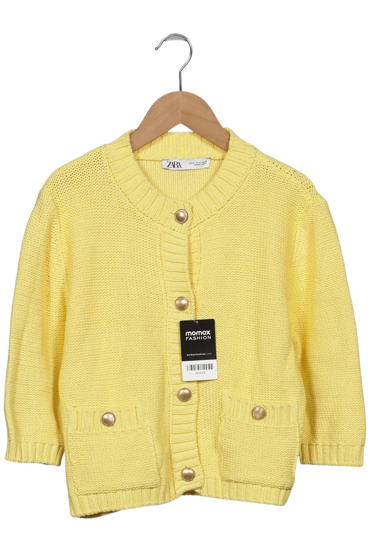 

Zara Damen Strickjacke, gelb, Gr. 38